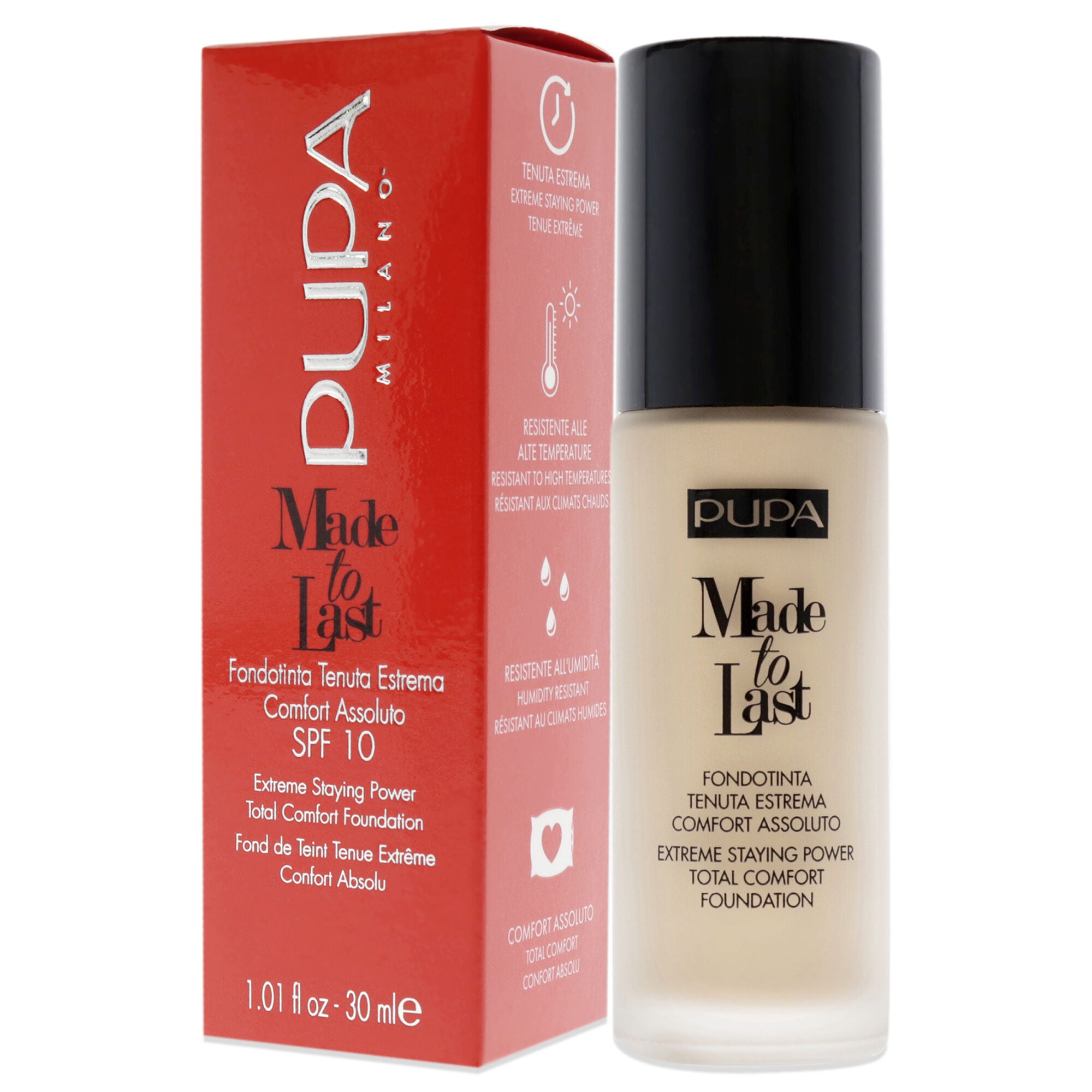 Made to Last Extreme Staying Power Foundation SPF 30 - 020 Light Beige by Pupa Milano for Women - 1.01 oz Foundation, , alternate image number 7