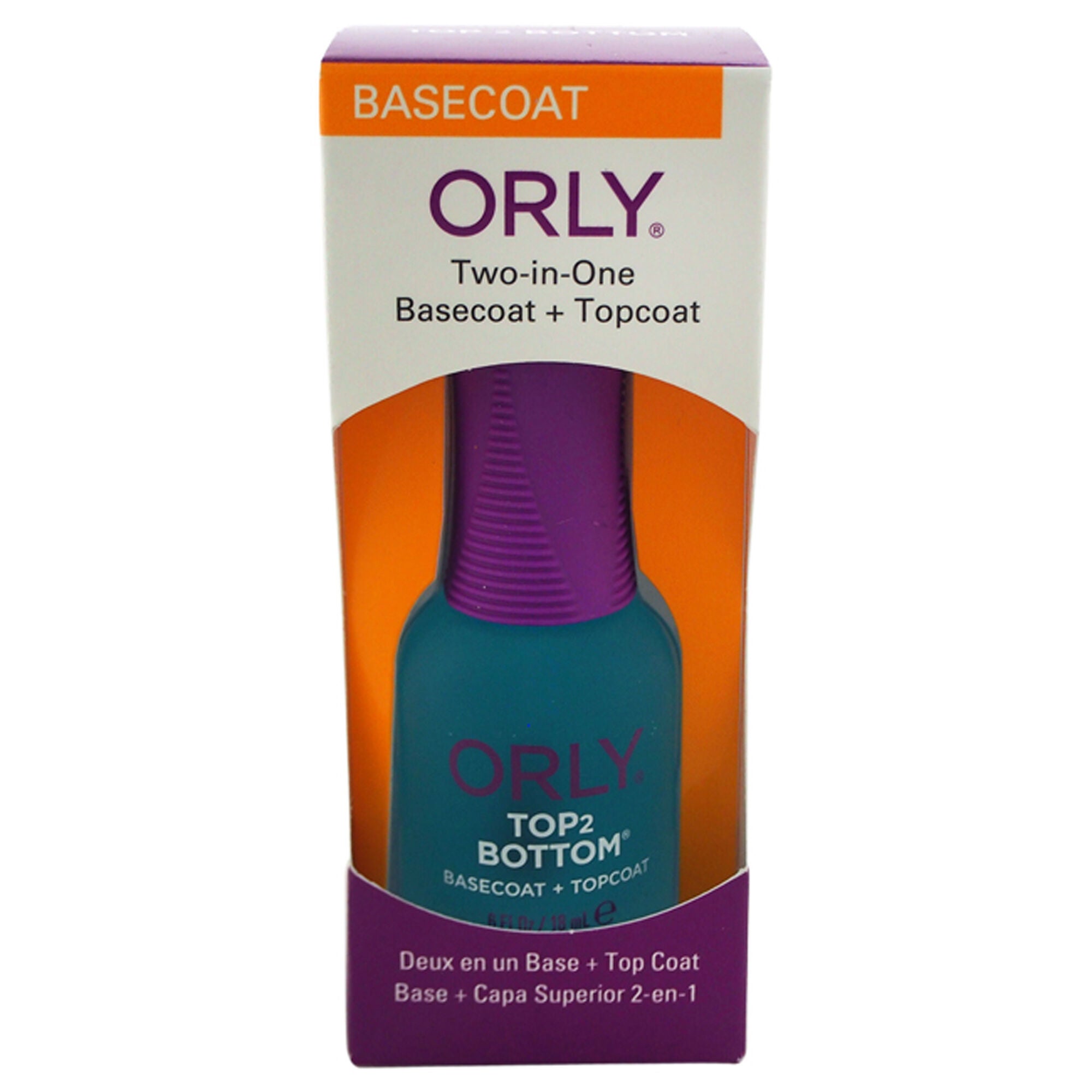 Top 2 Bottom Basecoat Plus Topcoat by Orly for Women - 0.6 oz Nail Polish, See Description, hi-res image number 0