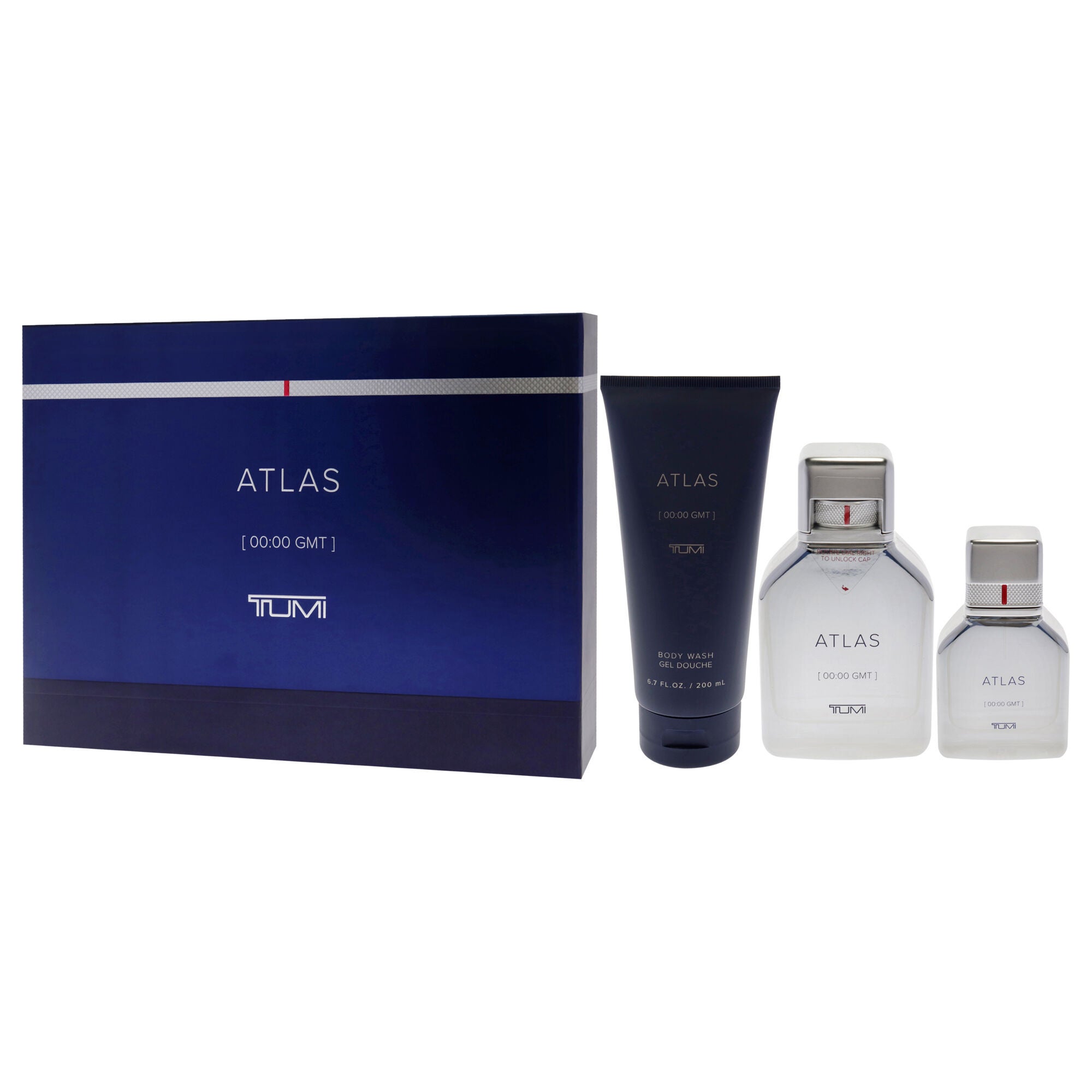 Atlas by Tumi for Men - 3 Pc Gift Set 3.4oz EDP Spray, 1oz EDP Spray, 6.7oz Body Wash, See Description, alternate image number 3