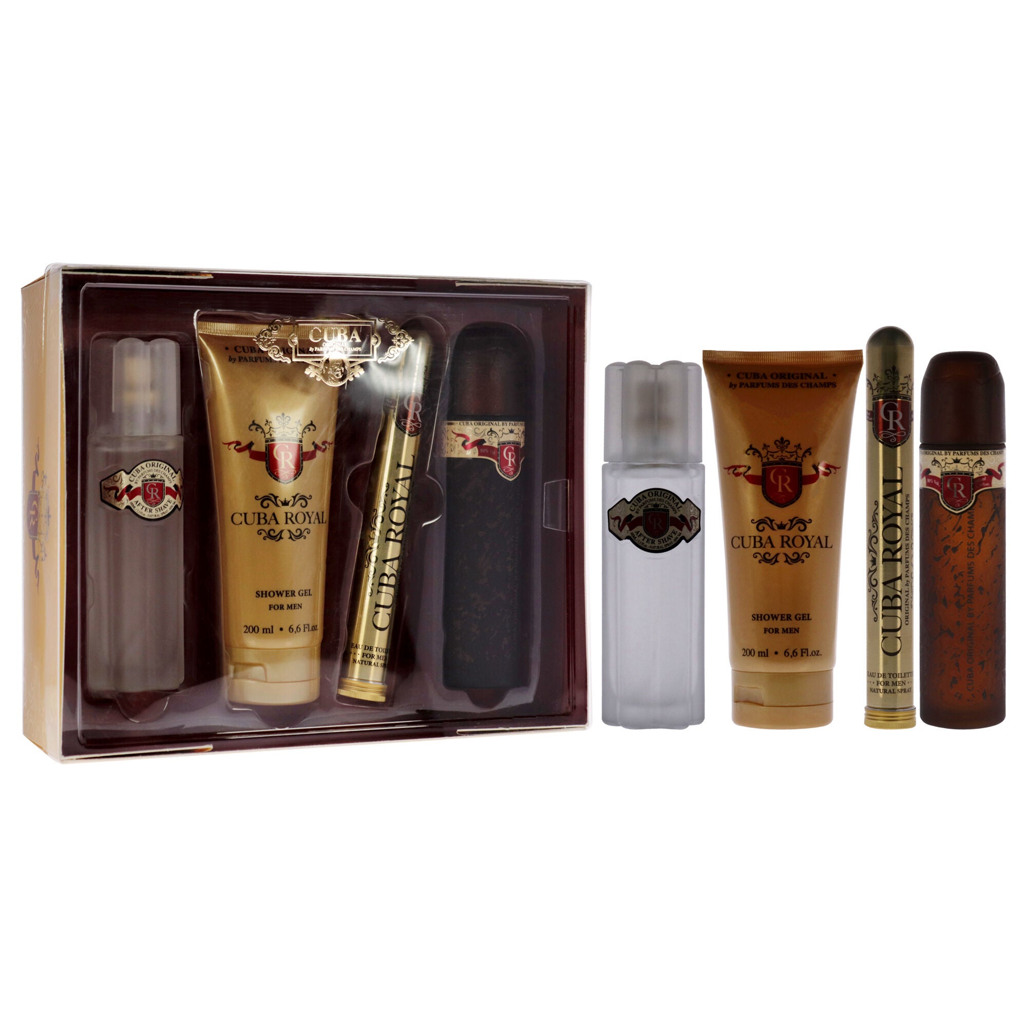 Cuba Royal by Cuba for Men - 4 Pc Gift Set 3.3oz EDT Spray, 1.17oz EDT Spray, 3.3oz After Shave, 6.7oz Shower Gel, See Description, alternate image number 2