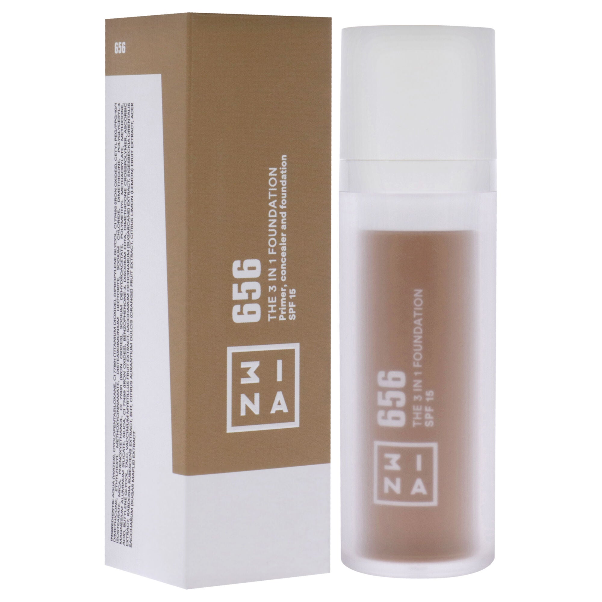 The 3-In-1 Foundation SPF 15 - 656 by 3INA for Women - 1.01 oz Foundation, See Description, alternate image number 2