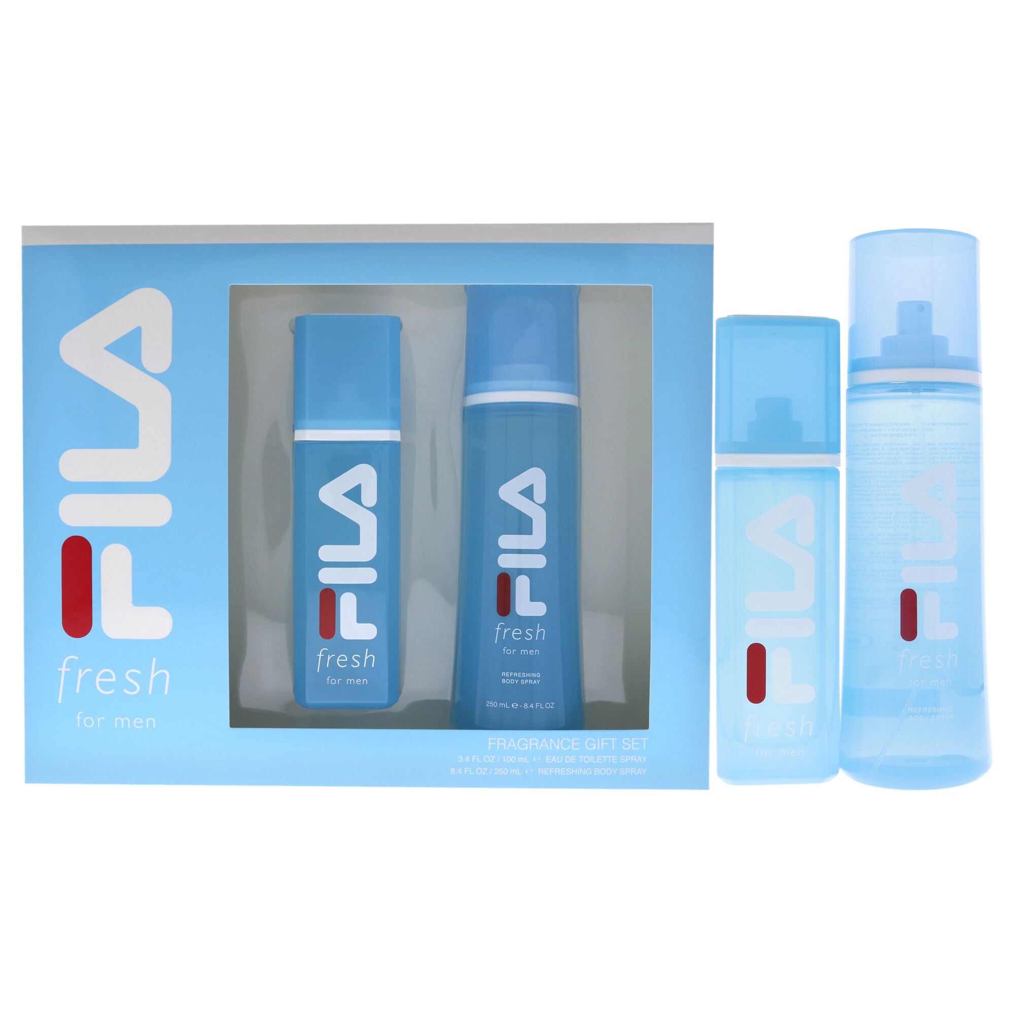 Fila Fresh by Fila for Men - 2 Pc Gift Set 3.4 oz EDT Spray, 8.4 oz Body Spray, See Description, hi-res image number 0