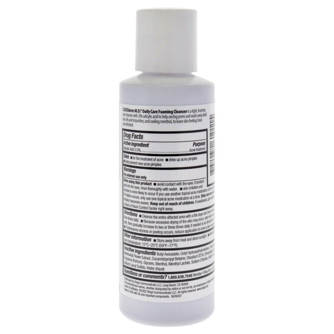 Clenziderm M.D. Daily Care Foaming Cleanser by Obagi for Women - 4 oz Cleanser, See Description, alternate image number 1
