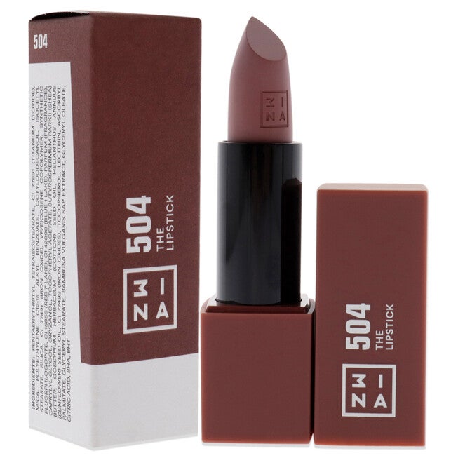 The Lipstick - 504 Red clay by 3INA for Women - 0.16 oz Lipstick, , alternate image number null