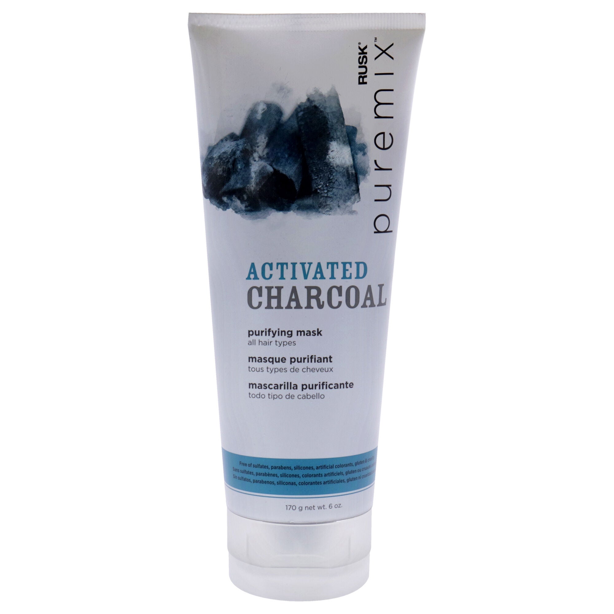Puremix Activated Charcoal Purifying Mask by Rusk for Unisex - 6 oz Masque, See Description, hi-res image number 0