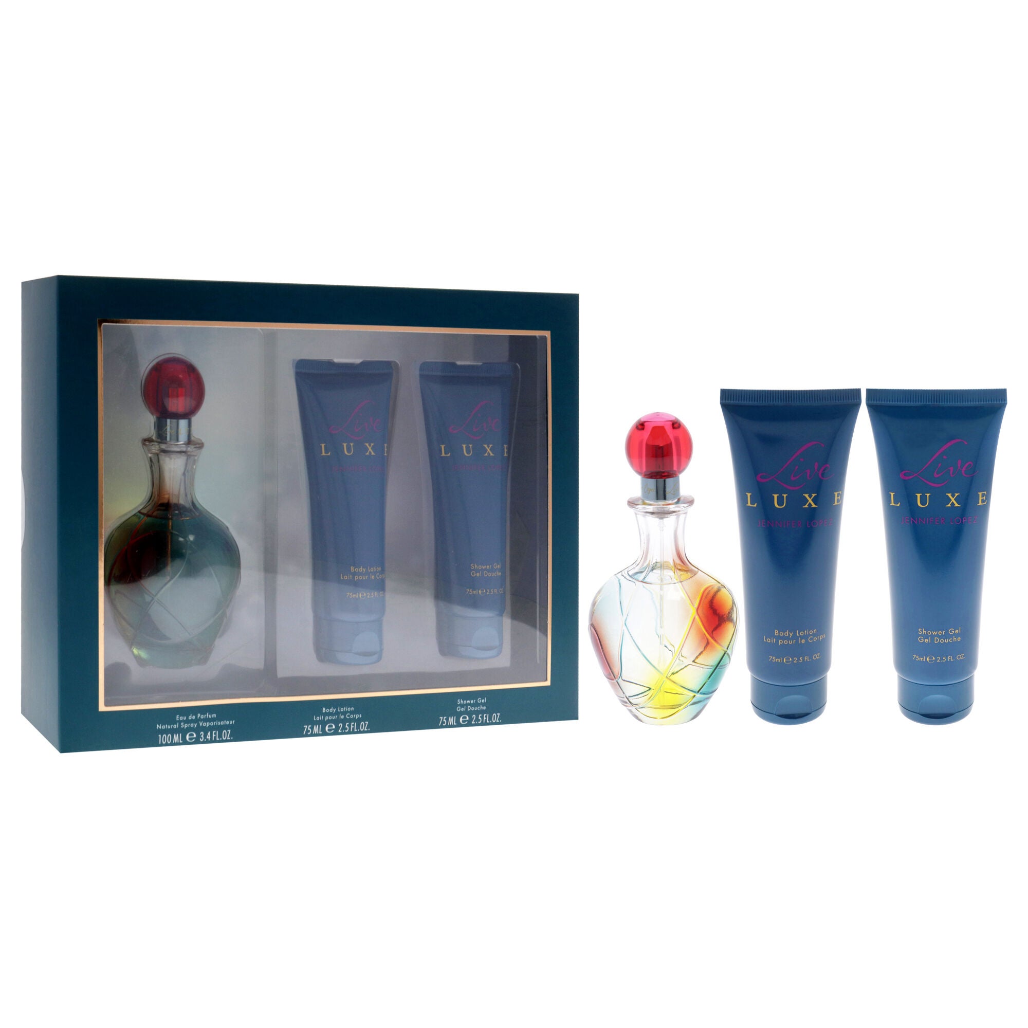 Live Luxe by Jennifer Lopez for Women - 3 Pc Gift Set 3.4oz EDP Spray, 2.5oz Shower Gel, 2.5oz Body Lotion, See Description, alternate image number 4