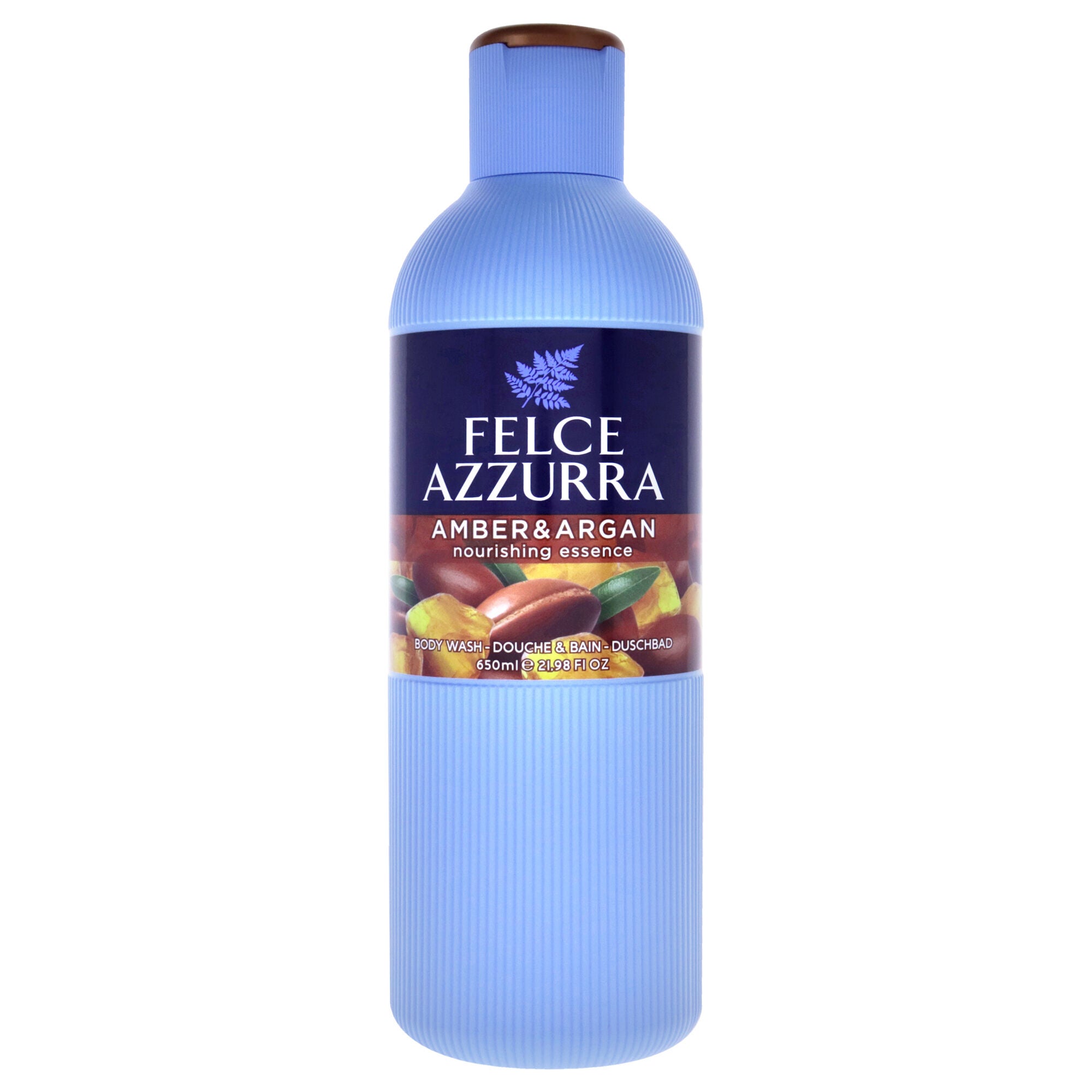 Amber and Argan by Felce Azzurra for Unisex - 22 oz Body Wash, See Description, hi-res image number 0