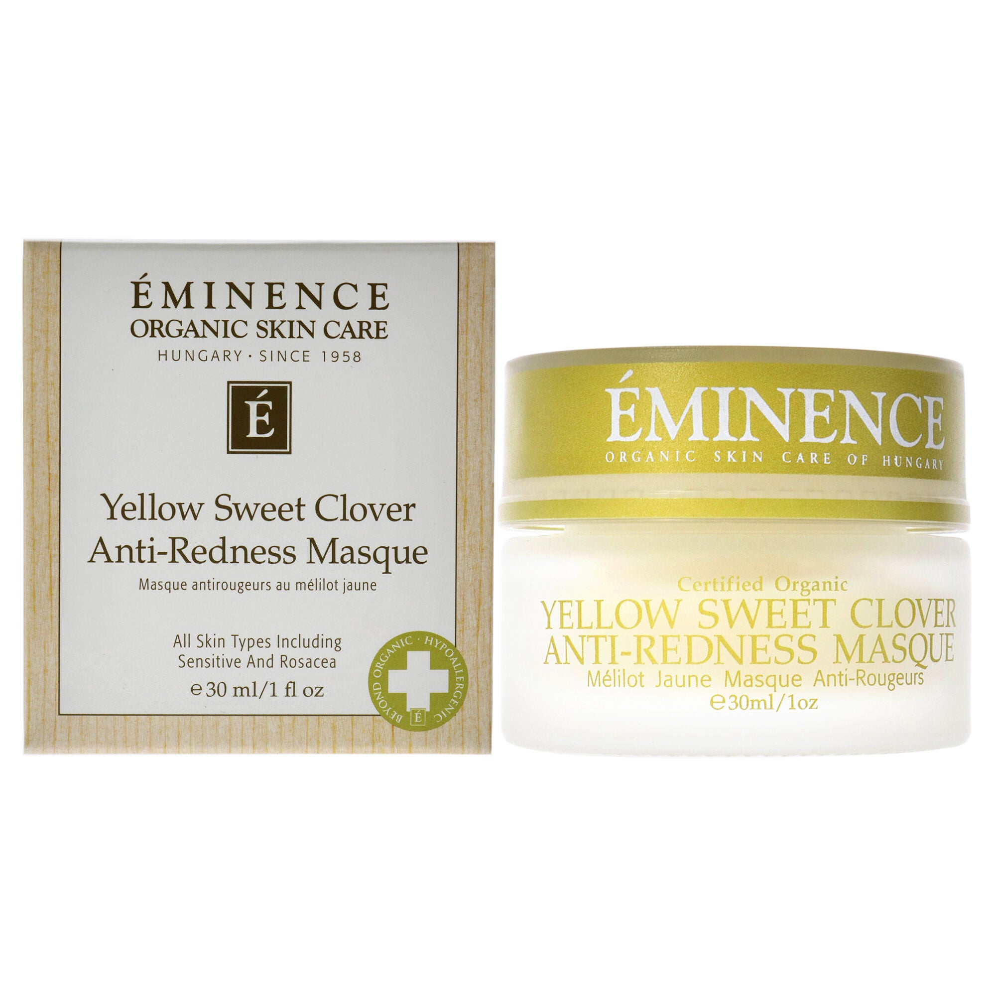 Yellow Sweet Clover Anti-Redness Masque by Eminence for Unisex - 1 oz Mask, See Description, hi-res image number 0