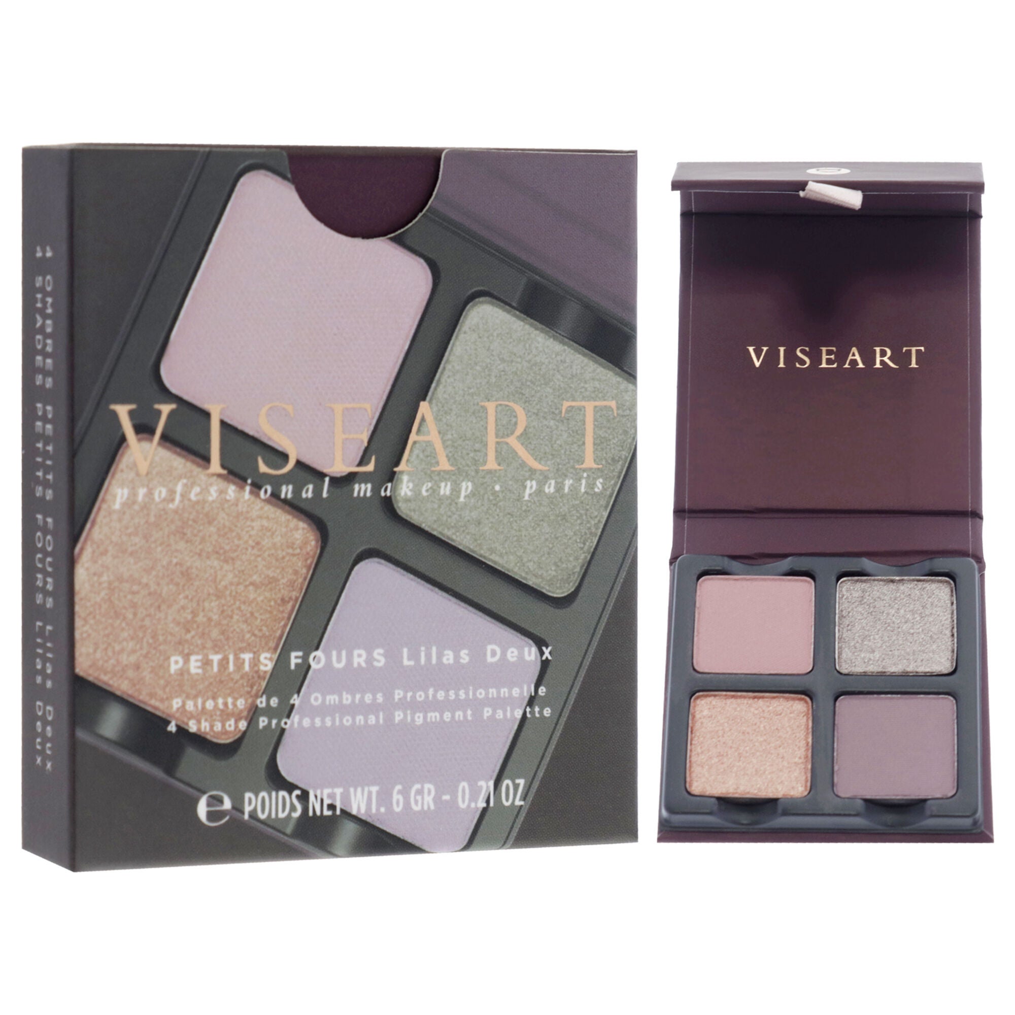 Petits Fours Eyeshadow Palette - Lilas Deux by Viseart Paris for Women - 0.21 oz Eye Shadow, See Description, alternate image number 1