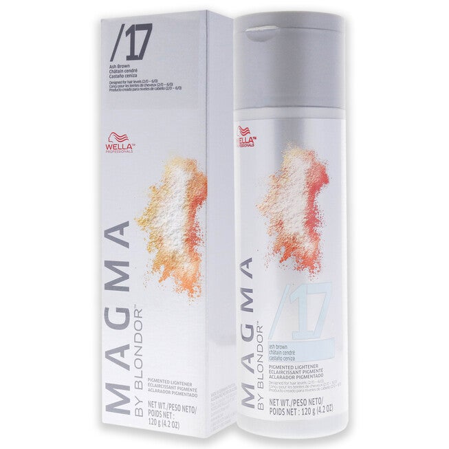 Magma by Blondor Pigmented Lightener - 17 Ash Brown by Wella for Unisex - 4.2 oz Lightener, See Description, alternate image number 3