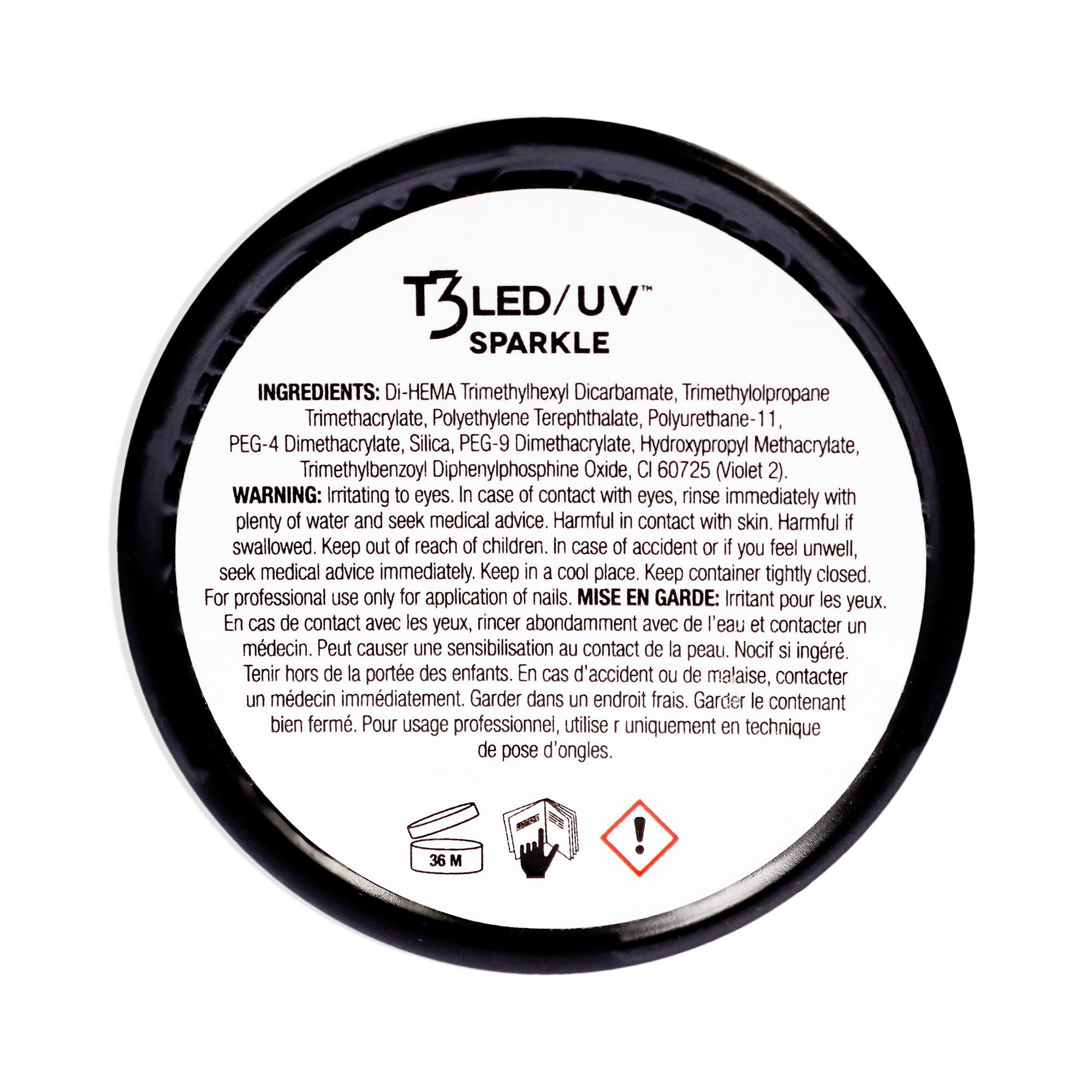 T3 Cool Cure Versatility Gel - Gold Dust by Cuccio Pro for Women - 1 oz Nail Gel, See Description, alternate image number 1