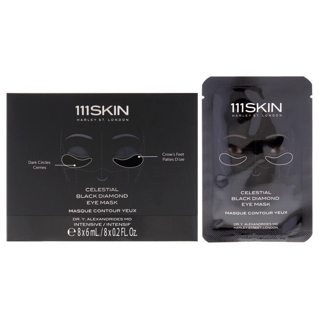 Celestial Black Diamond Eye Mask by 111Skin for Unisex - 8 Pc Mask, NA, hi-res image number null