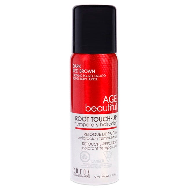Root Touch Up Temporary Haircolor Spray - Dark Red Brown by AGEbeautiful for Unisex - 2 oz Hair Color, NA, hi-res image number null