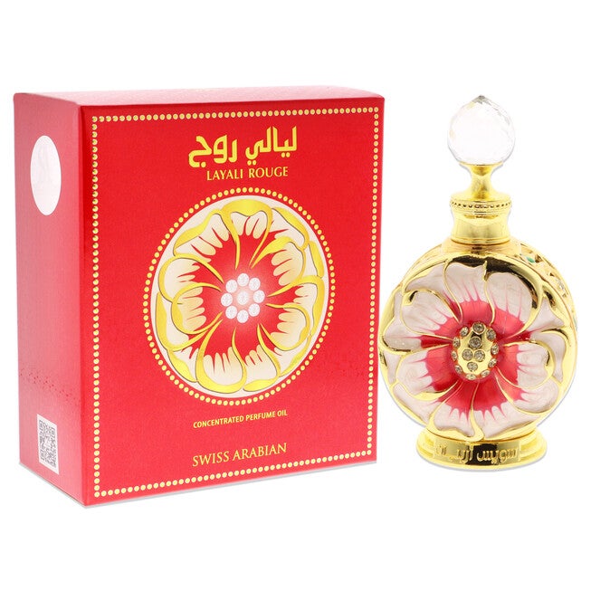 Layali Rouge by Swiss Arabian for Women - 0.5 oz Parfum Oil, , alternate image number null