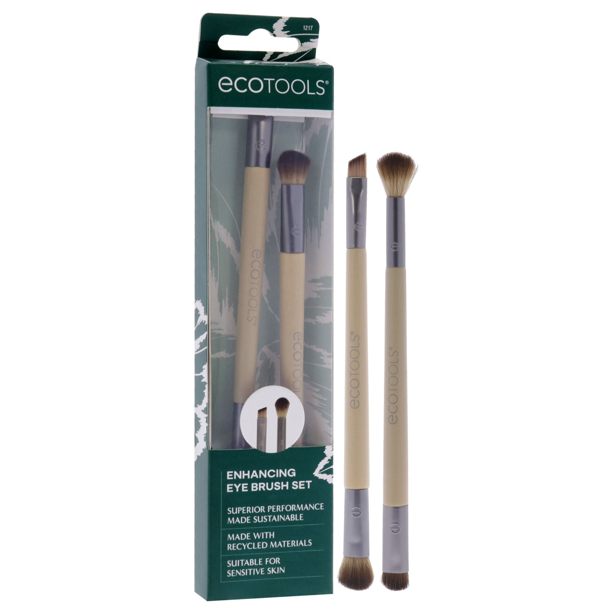 Enhancing Duo Eye Brush Set by Ecotools for Women - 2 Pc Shade Plus Define Eye Brush Duo, Smudge Plus Blend Eye Brush Duo, See Description, alternate image number 2