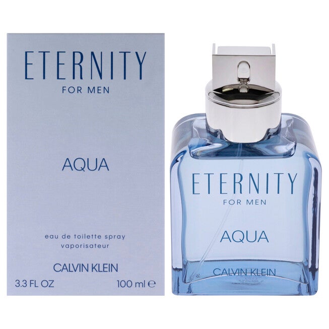 Eternity Aqua by Calvin Klein for Men - 3.3 oz EDT Spray, NA, hi-res image number null