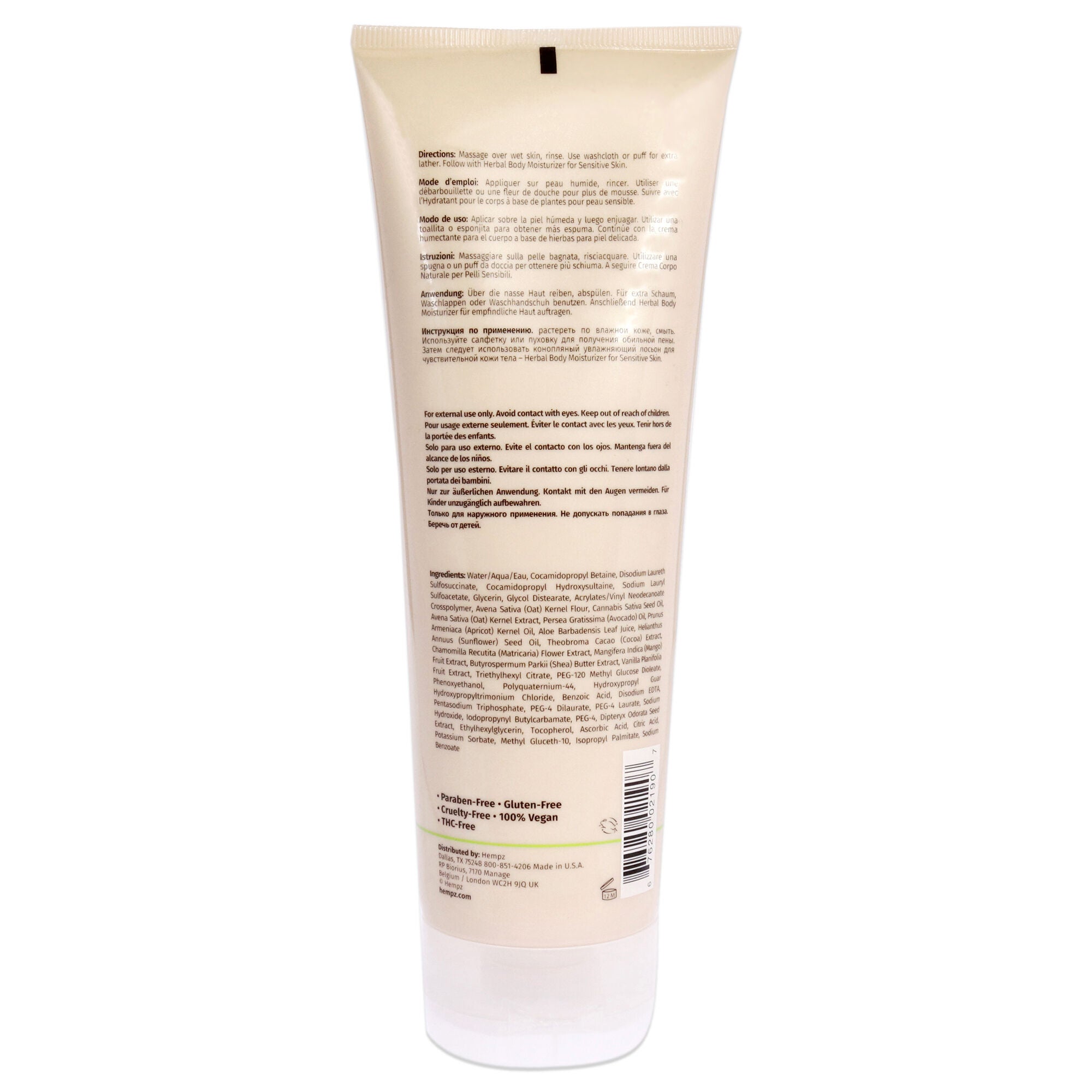 Sensitive Skin Herbal Body Wash by Hempz for Unisex - 8.5 oz Body Wash, , alternate image number 3