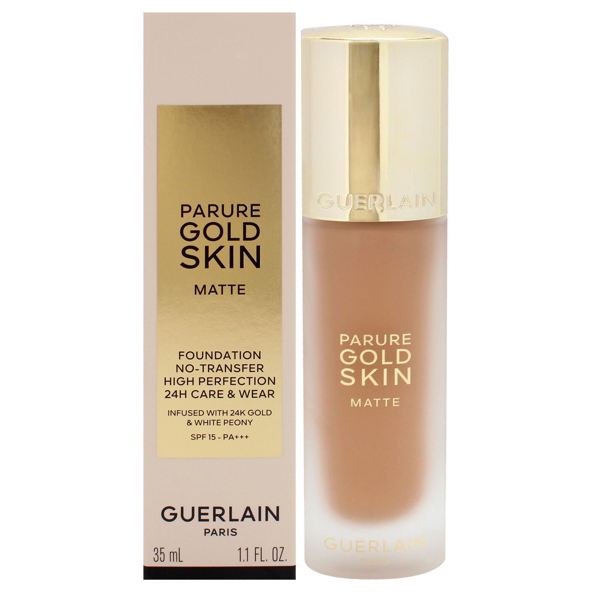 Parure Gold Skin Matte 24H Wear No-Transfer Foundation SPF 15 - 4N Neutral by Guerlain for Women - 1.1 oz Foundation, See Description, hi-res image number 0