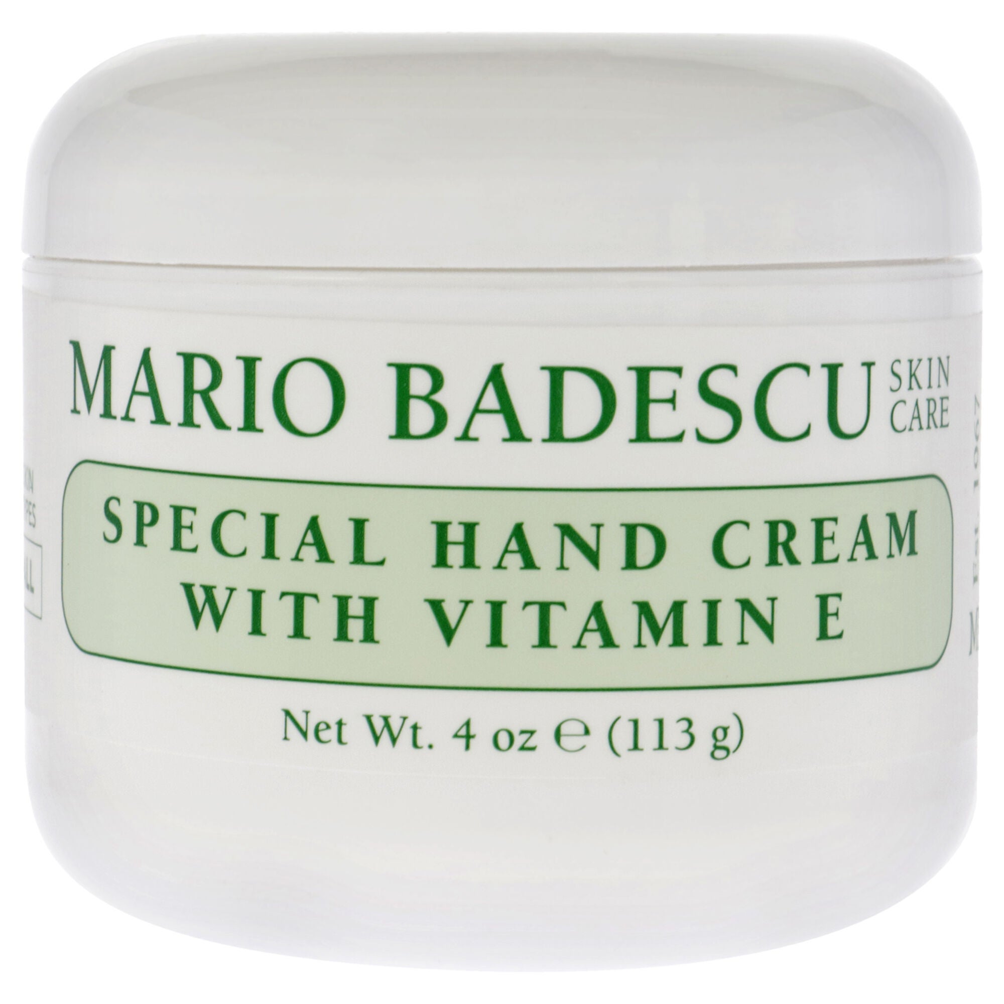 Hand Cream Vitamin E by Mario Badescu for Unisex - 4 oz Cream, See Description, hi-res image number 0