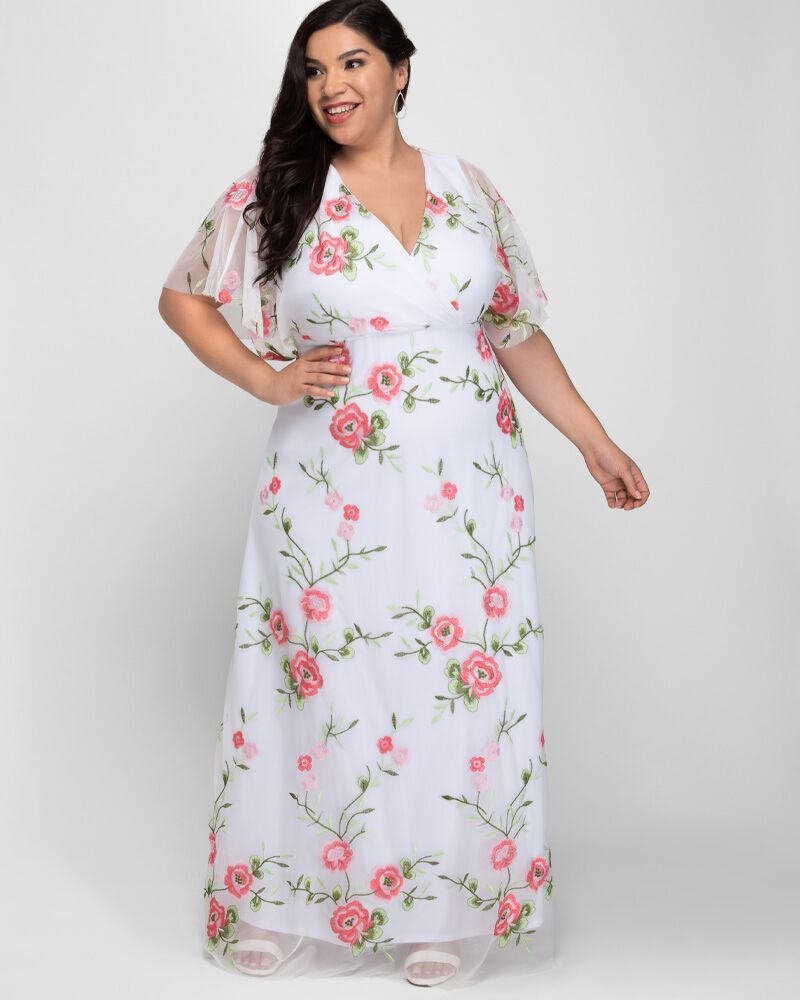 Embroidered Elegance Evening Gown, , alternate image number 5