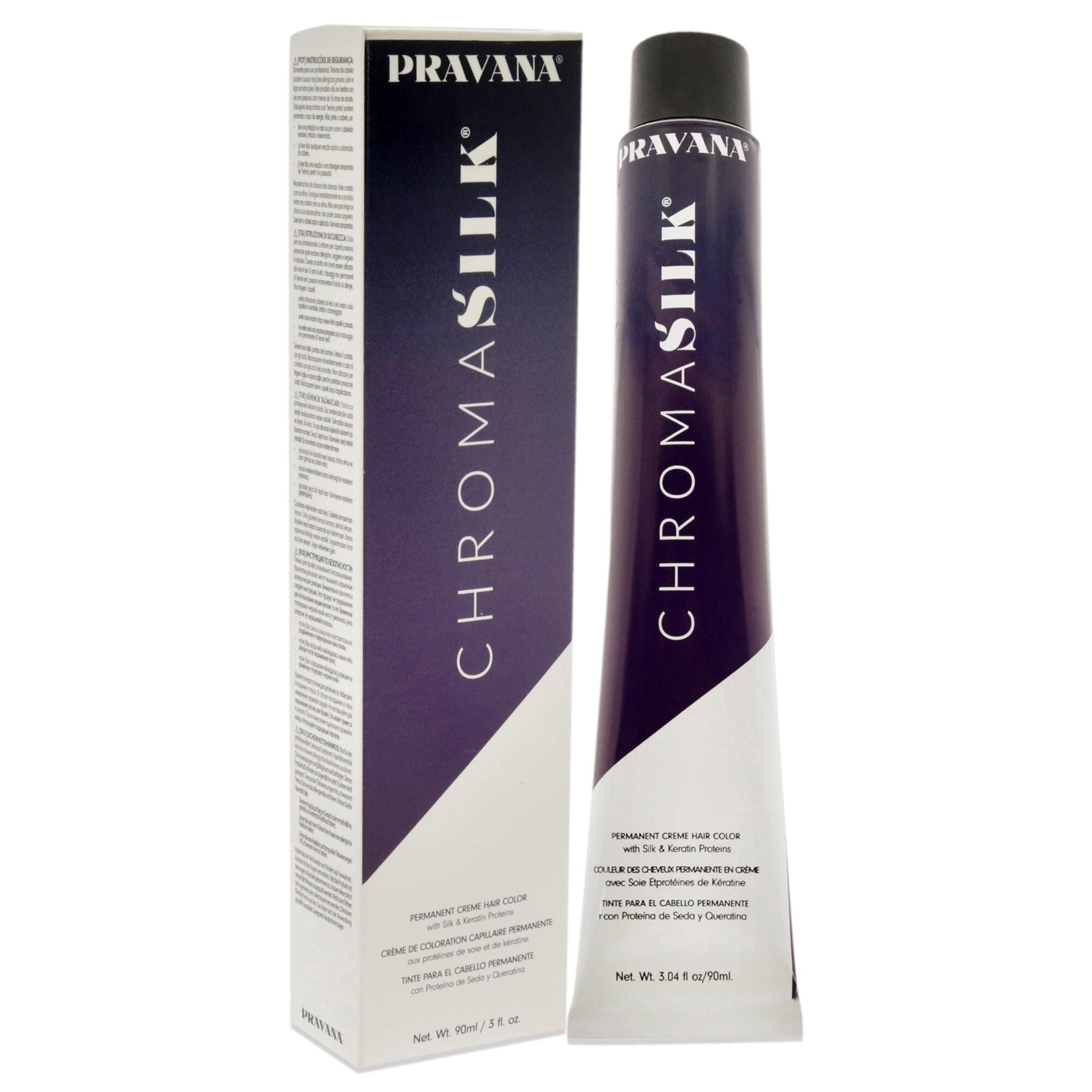 ChromaSilk Creme Hair Color - 7.66 Intense Red Blonde by Pravana for Unisex - 3 oz Hair Color, See Description, alternate image number 1