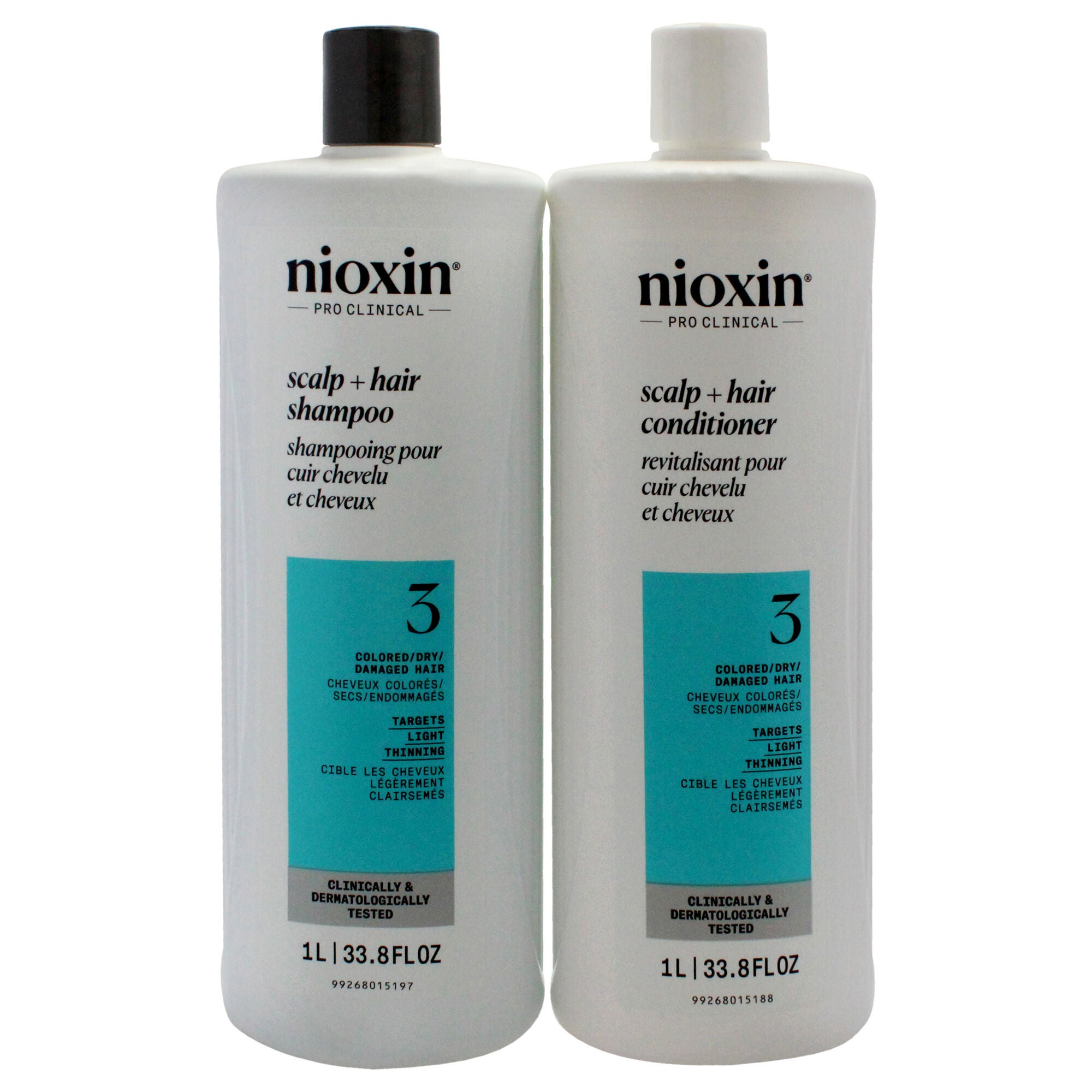 System 3 Duo by Nioxin for Unisex - 2 x 33.8 oz Shampoo, Conditioner, See Description, alternate image number 2