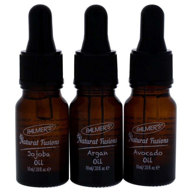 Natural Fusions Shine and Hydration DIY Cocktail Kit by Palmers for Unisex - 3 x 0.33 oz Jojoba Oil, Argan Oil, Avocado Oil, NA, alternate image number null