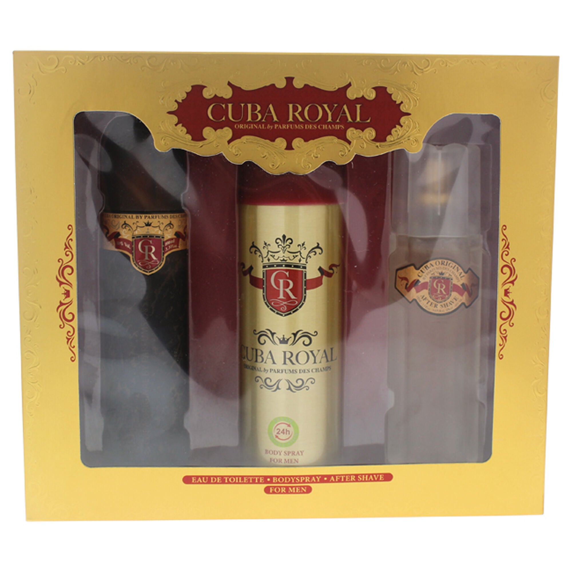 Cuba Royal by Cuba for Men - 3 Pc Gift Set 3.3oz EDT Spray, 6.7oz Body Spray, 3.3oz After Shave, , alternate image number 5
