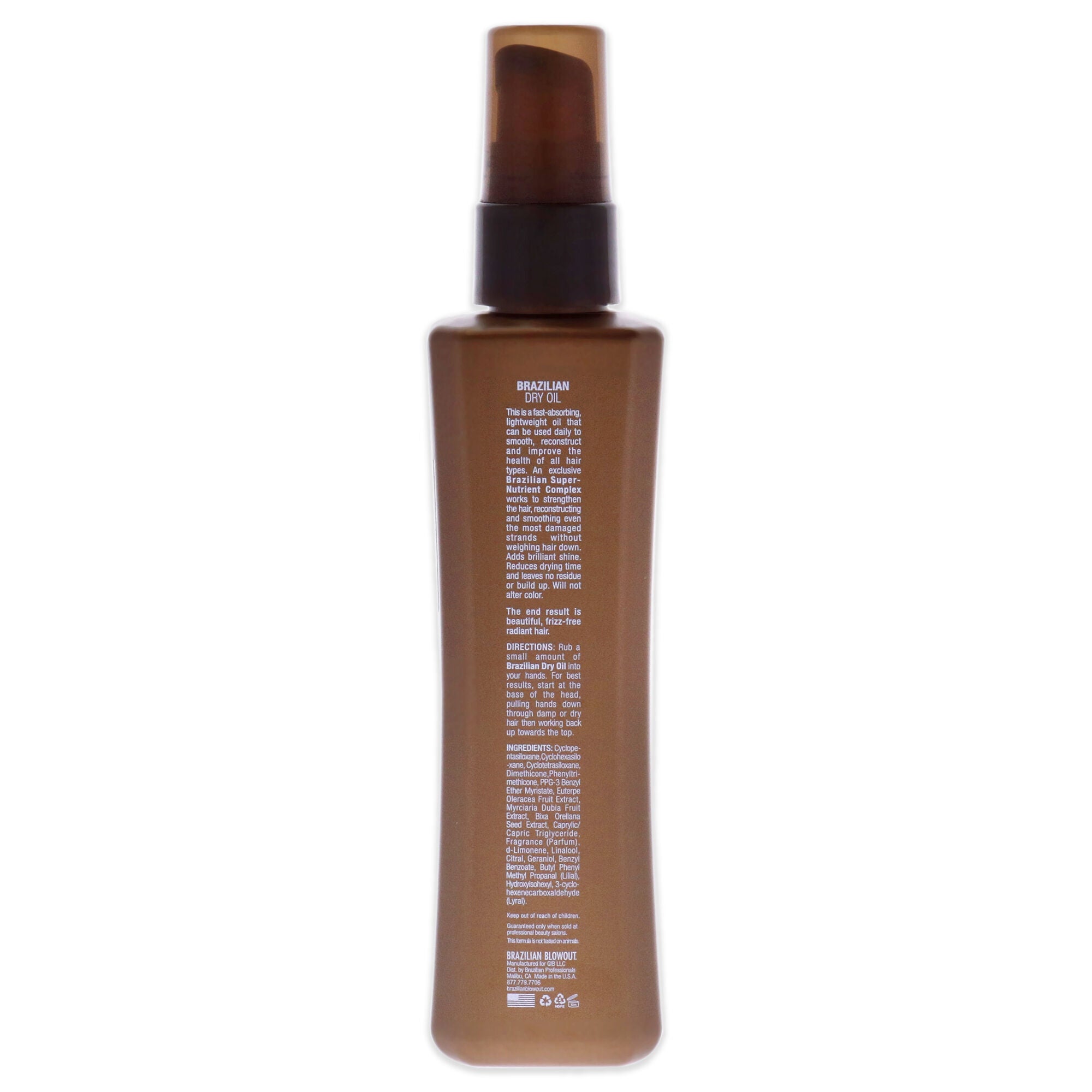 Acai Brazilian Dry Oil by Brazilian Blowout for Unisex - 3.4 oz Oil, See Description, alternate image number 2