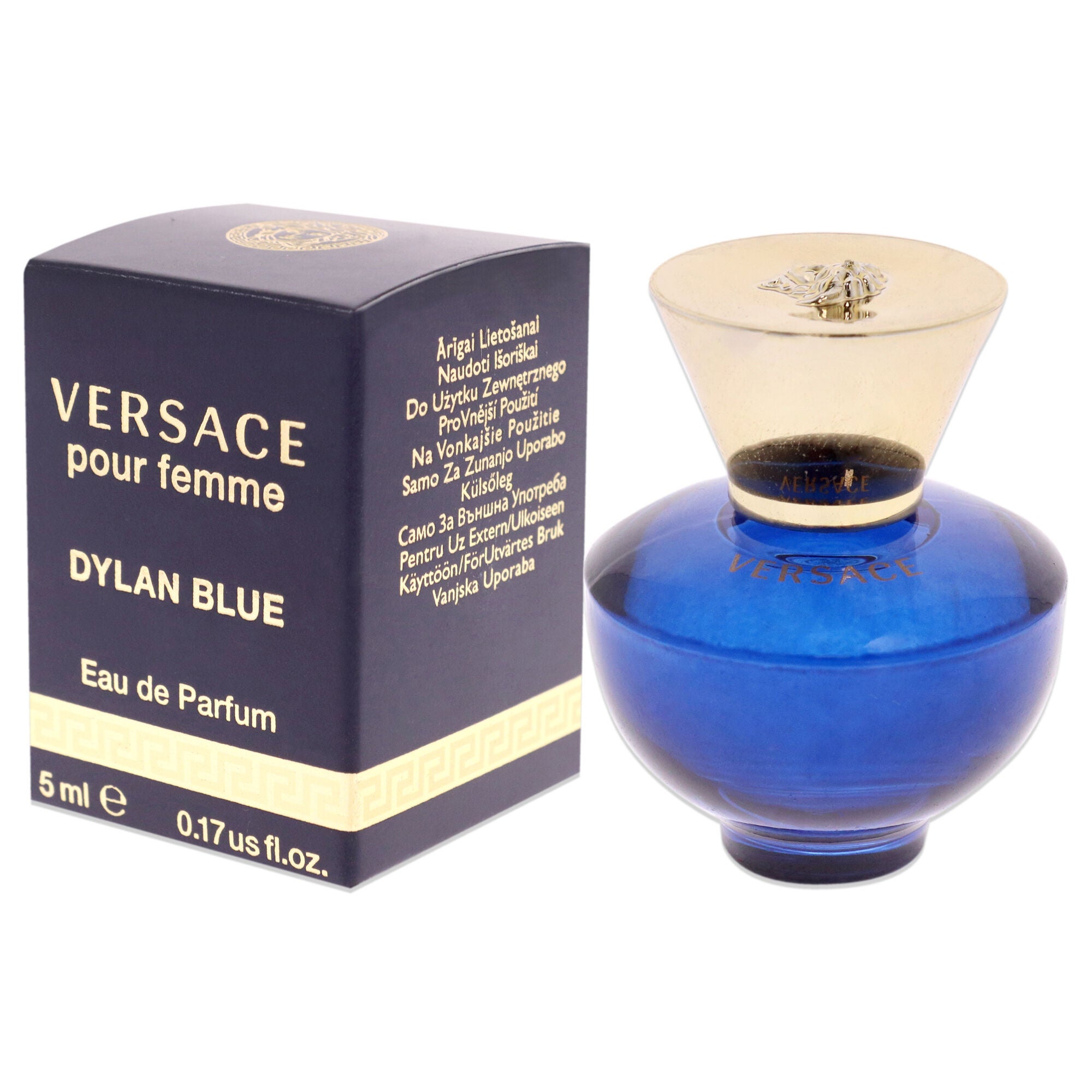 Dylan Blue by Versace for Women - 5 ml EDP Splash (Mini), See Description, alternate image number 3