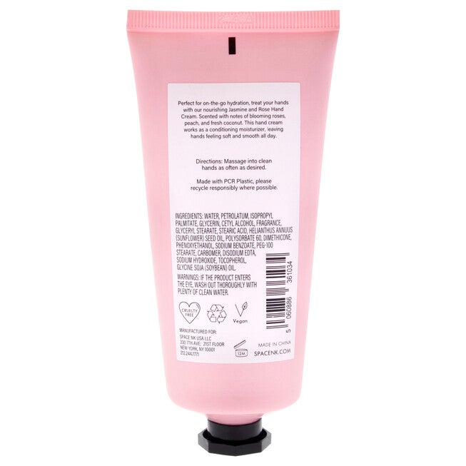 Beauty Space Hand Cream - Jasmine And Rose by BeautySpace for Unisex - 3.38 oz Cream, NA, alternate image number null