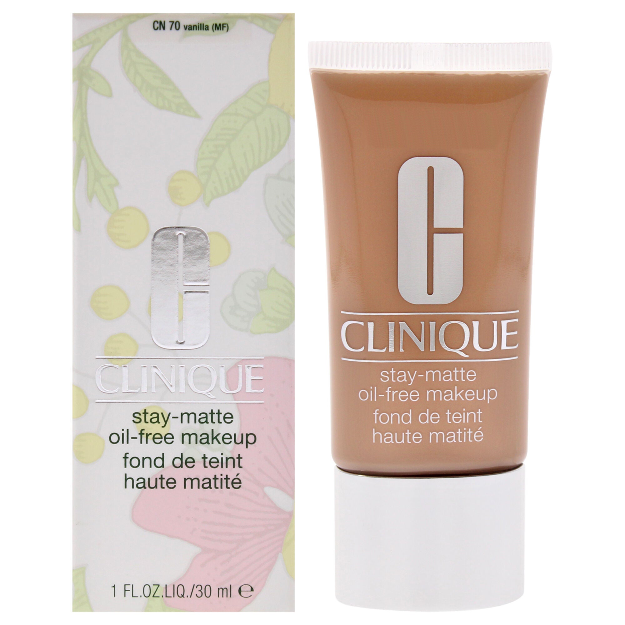 Stay-Matte Oil-Free Makeup - 14 Vanilla (MF-G) - Dry Combination To Oily by Clinique for Women - 1 oz Makeup, See Description, hi-res image number 0