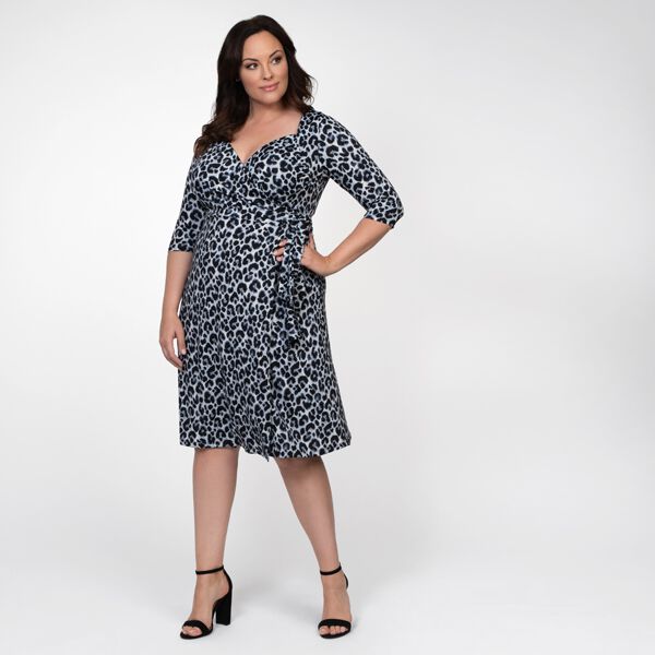 Sweetheart Knit Wrap Dress, , alternate image number 6