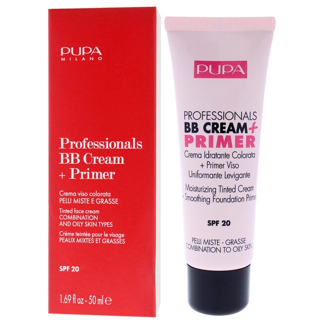 Professionals BB Cream Plus Primer SPF 20 - 001 Nude - Combination To Oily Skin by Pupa Milano for Women - 1.69 oz Primer, See Description, alternate image number 2