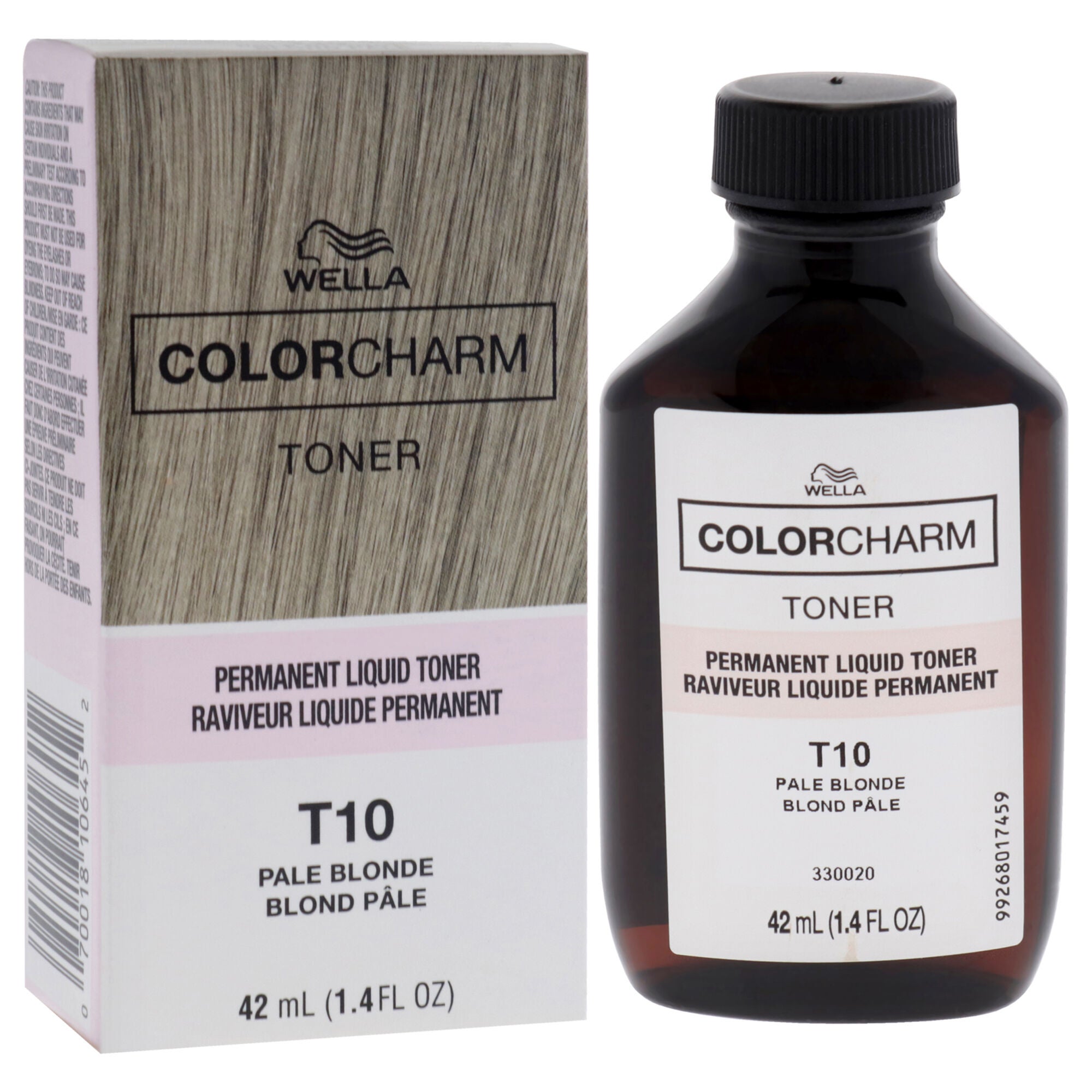 Color Charm Permanent Toner - T10 Pale Blonde by Wella for Unisex - 1.4 oz Toner, See Description, alternate image number 2