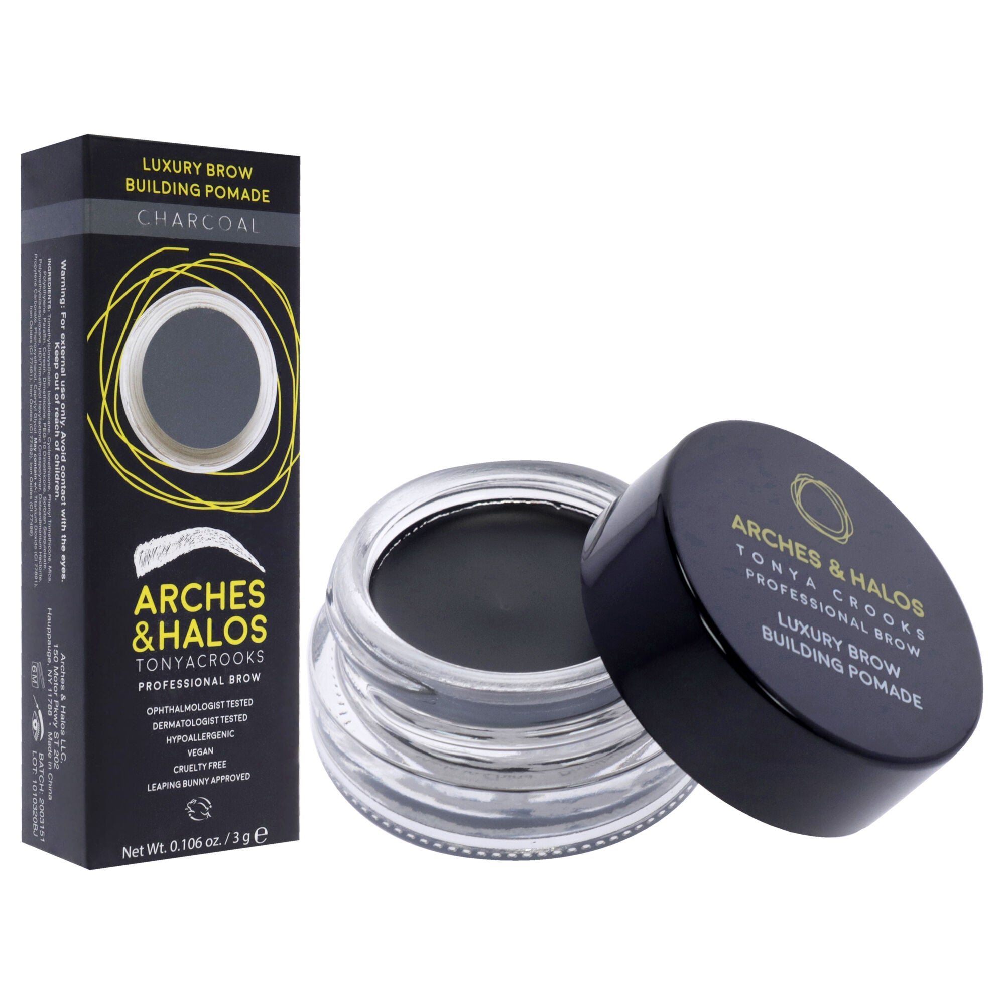 Luxury Brow Building Pomade - Charcoal by Arches and Halos for Women - 0.106 oz Pomade, , alternate image number 6