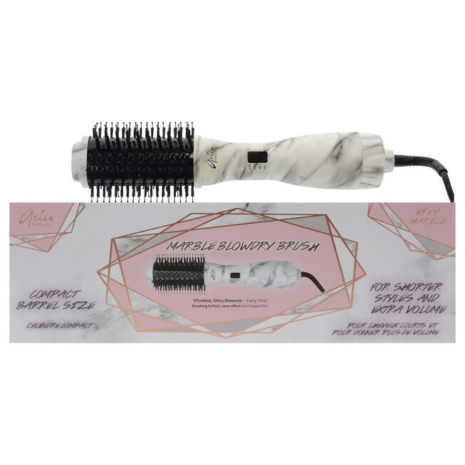 Blowdry Brush - Grey Marble by Aria Beauty for Women - 1 Pc Brush, NA, hi-res image number null