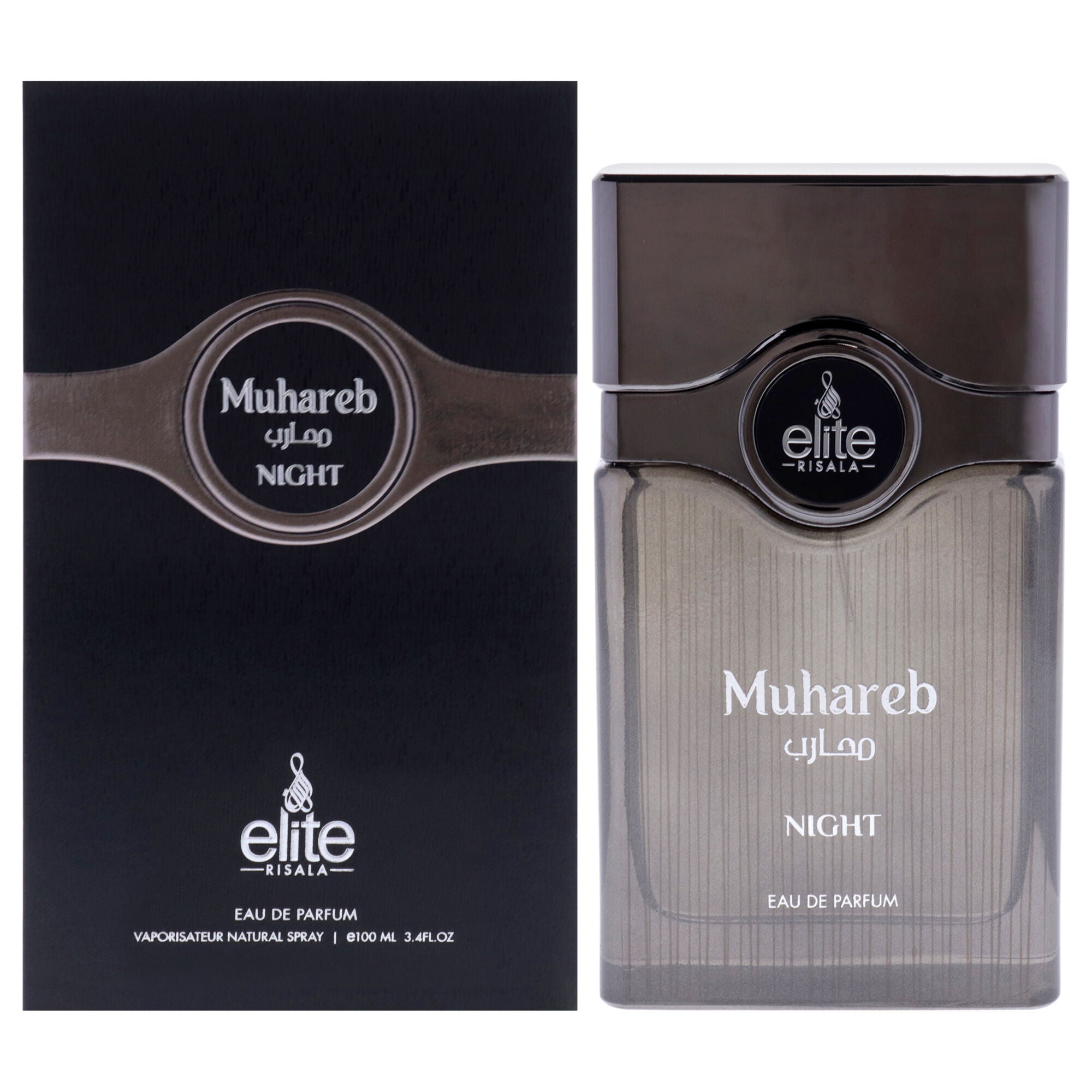 Elite - Muhareb Night by Risala for Unisex - 3.4 oz EDP Spray, Clear, hi-res image number 0