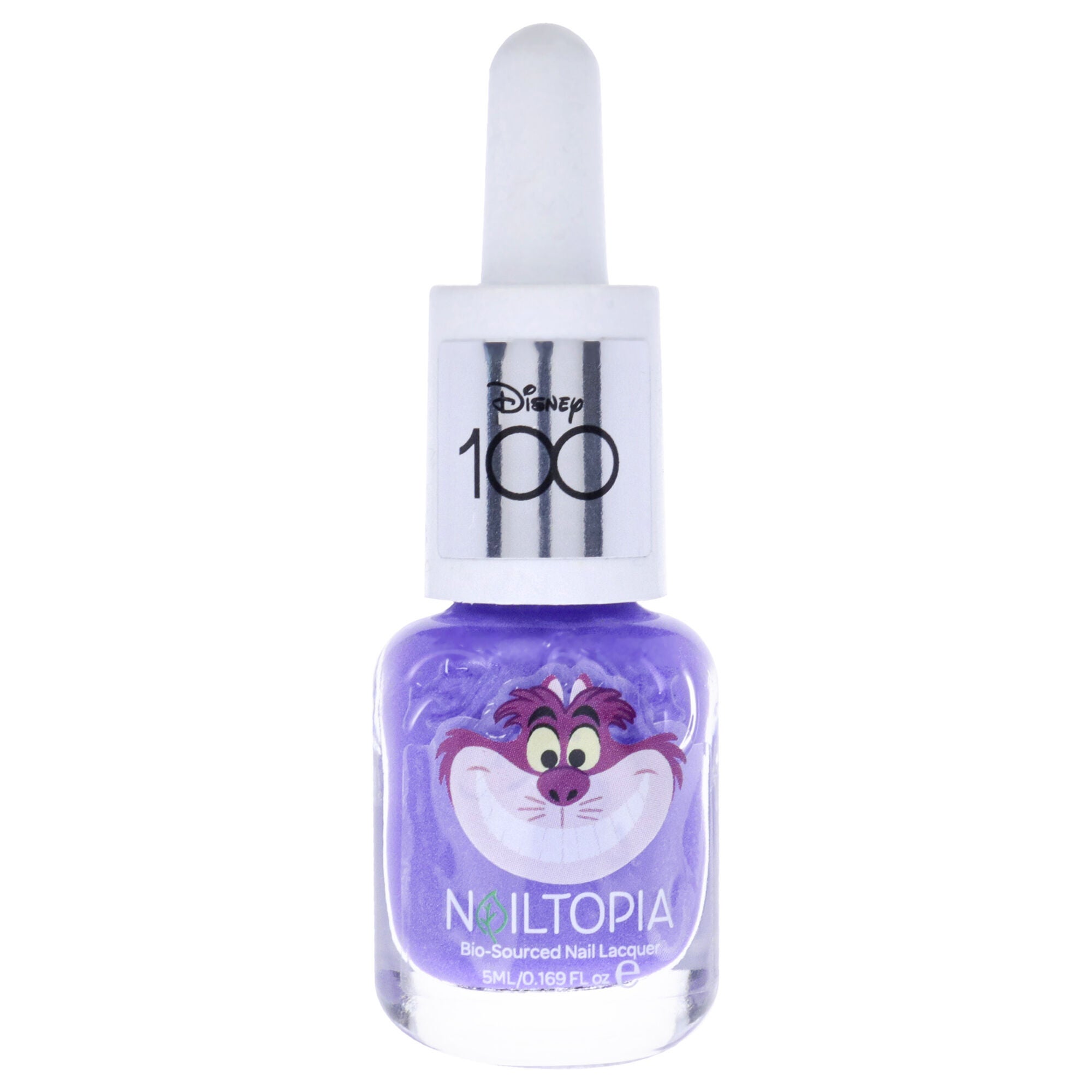 Bio-Sourced Chip Free Nail Lacquer Disney Collection Cheshire - Purple Metallic by Nailtopia for Women - 0.169 oz Nail Polish, See Description, hi-res image number 0