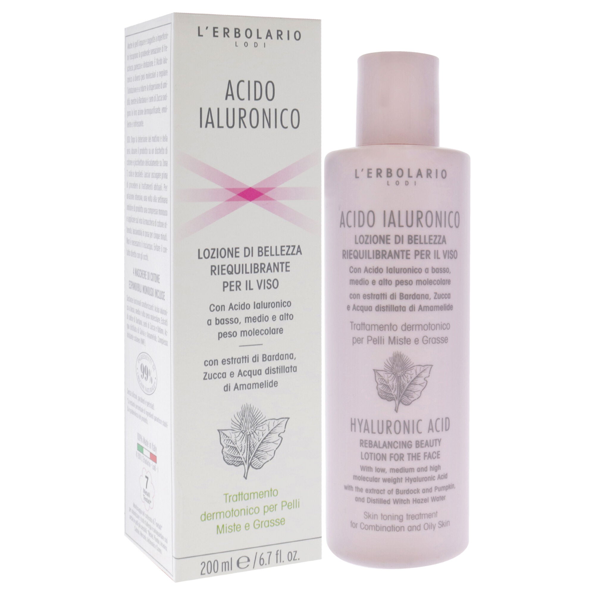 Hyaluronic Acid Rebalancing Beauty Lotion by LErbolario for Unisex - 6.7 oz Lotion, See Description, alternate image number 1