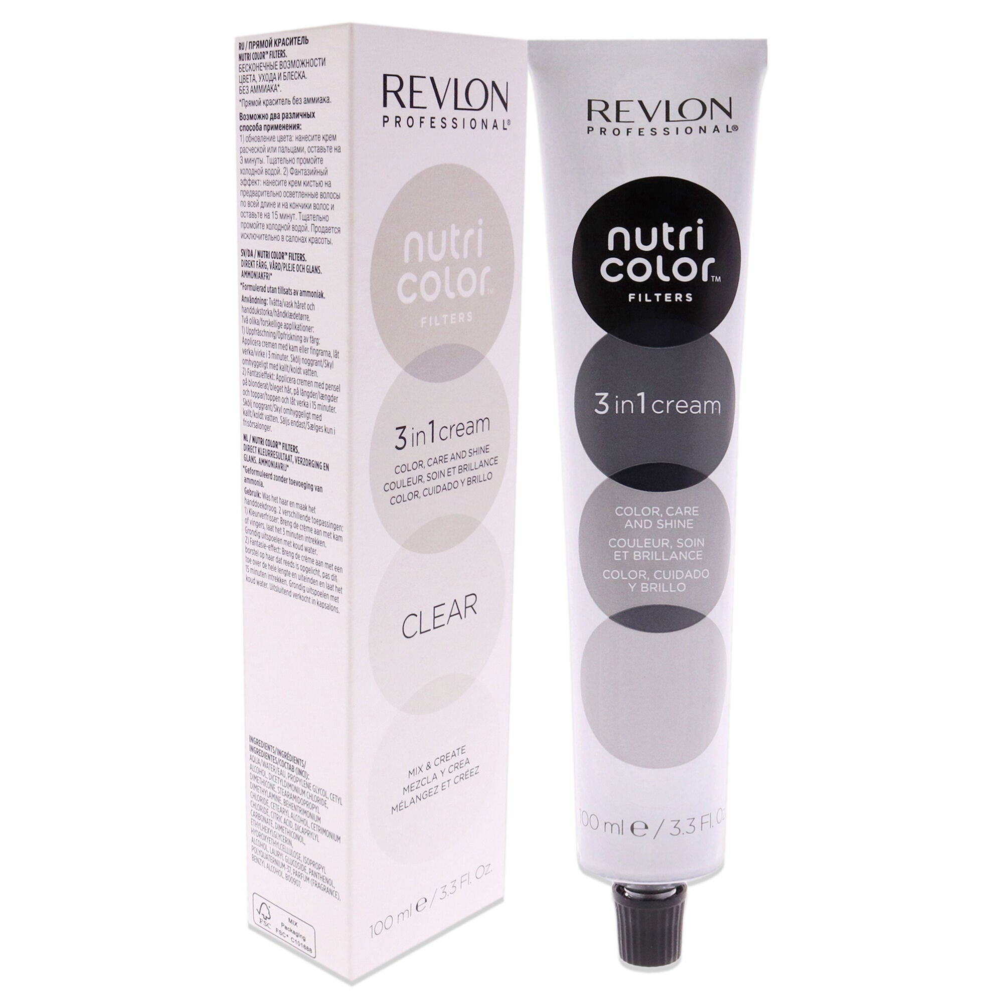 Nutri Color Cream - Clear by Revlon for Unisex - 3.3 oz Hair Color, See Description, alternate image number 1
