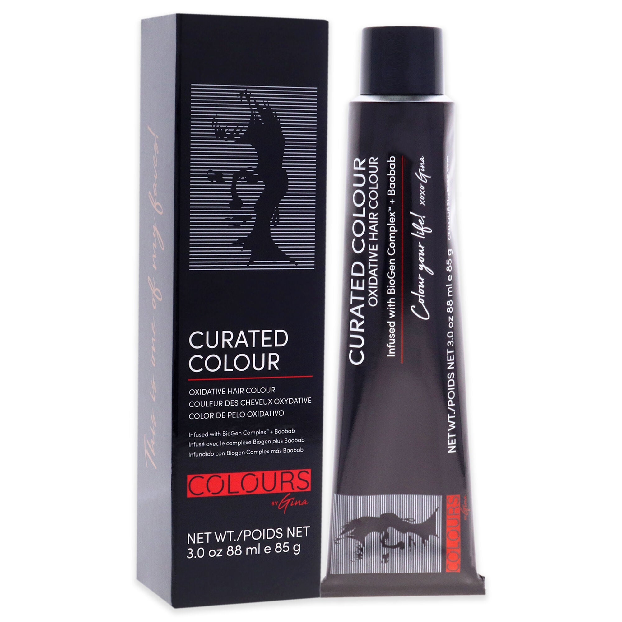 Curated Colour - 4.77-4W Deep Warm Brown by Colours By Gina for Unisex - 3 oz Hair Color, See Description, alternate image number 2