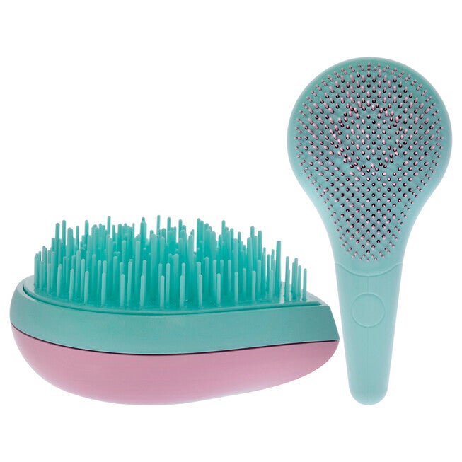 Home and Travel Detangler Set - Thick-Curly Hair by Michel Mercier for Unisex - 2 Pc The Classic Detangler Brush, The Travel Detangler Brush, NA, alternate image number null