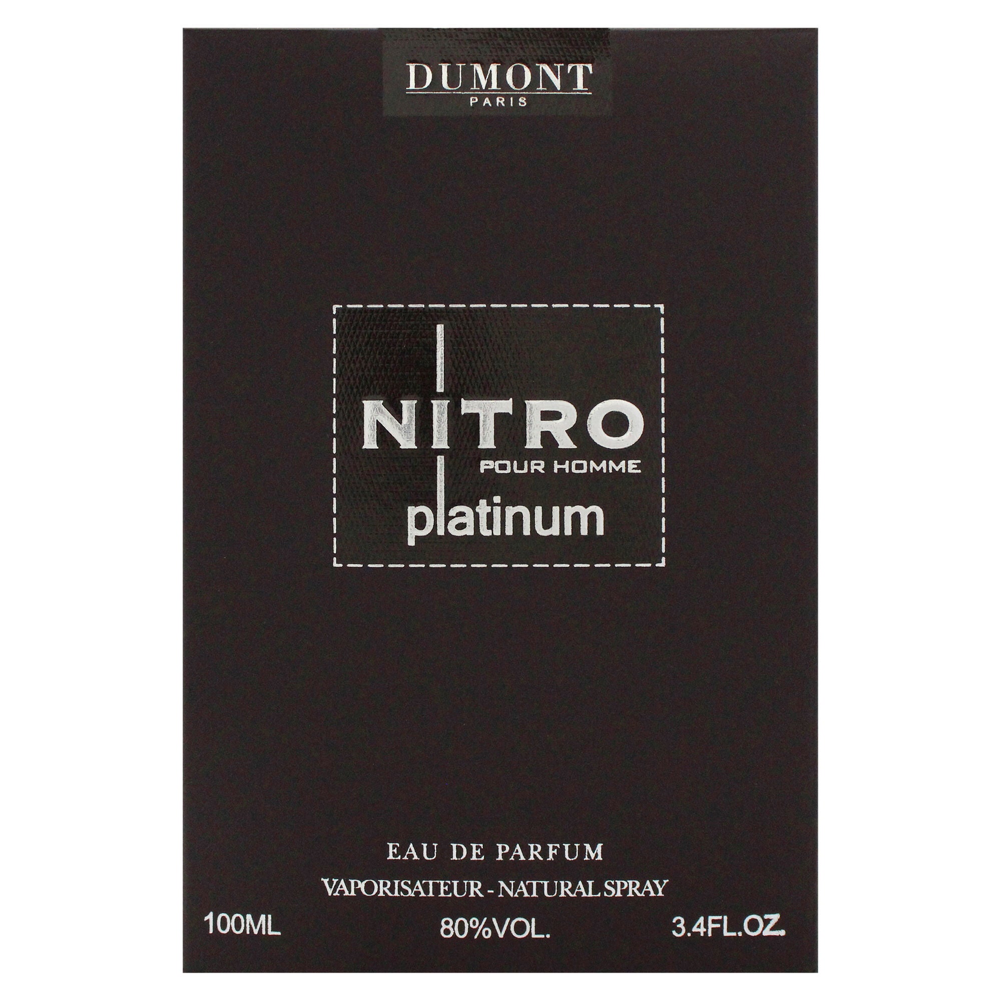 Nitro - Platinum by Dumont for Men - 3.4 oz EDP Spray, Clear, alternate image number 4