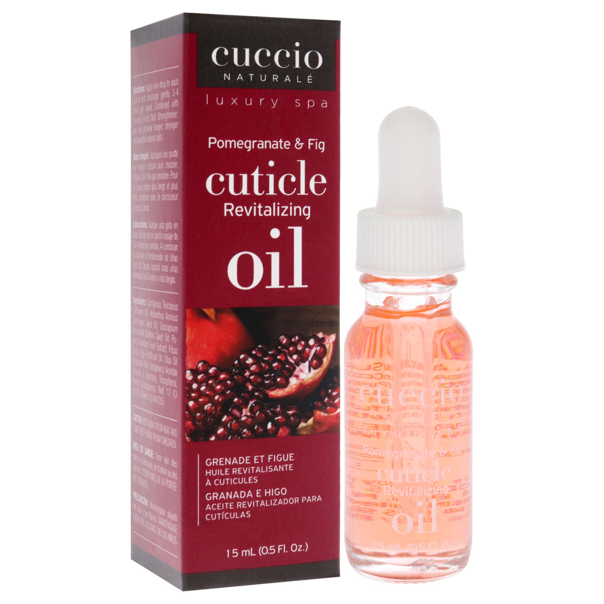 Cuticle Revitalizing Oil - Pomegranate and Fig by Cuccio Naturale for Unisex - 0.5 oz Oil, See Description, alternate image number 2