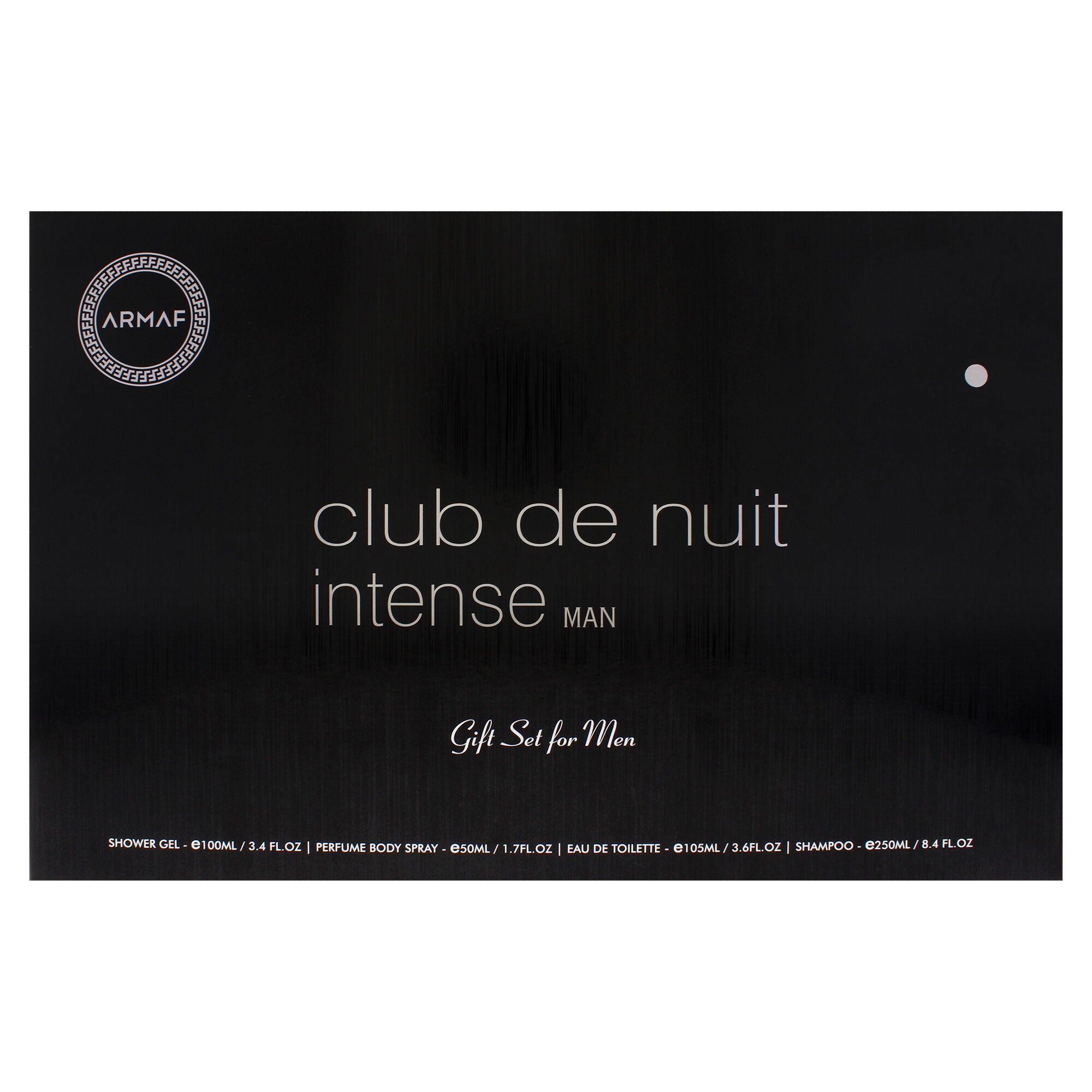 Club De Nuit Intense by Armaf for Men - 4 Pc Gift Set 3.6oz EDT Spray, 1.7oz Body Spray, 3.4oz Shower Gel, 8.4oz Shampoo, Clear, alternate image number 4