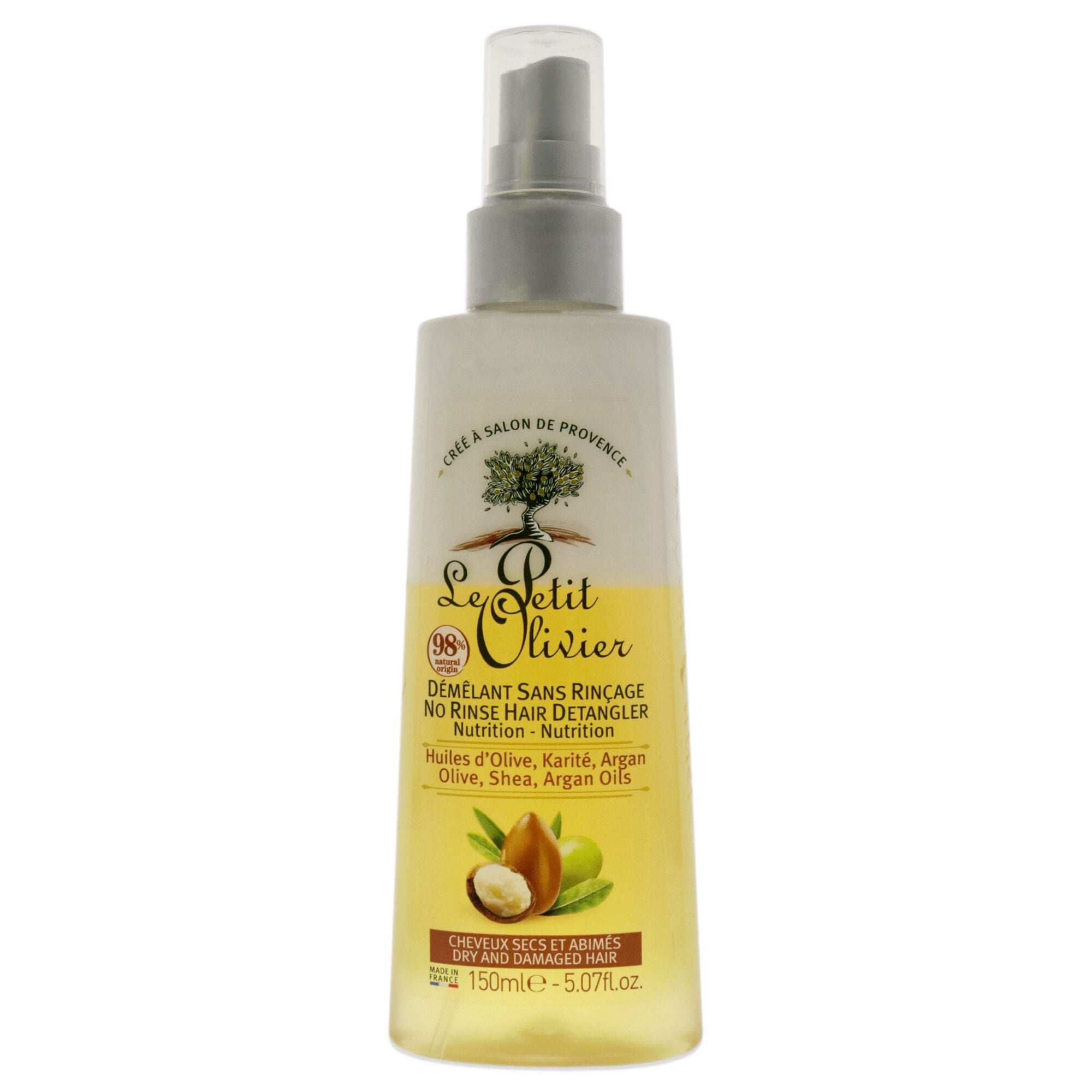 Nutrition No Rinse Hair Detangler by Le Petit Olivier for Unisex - 5.07 oz Detangler, See Description, hi-res image number 0