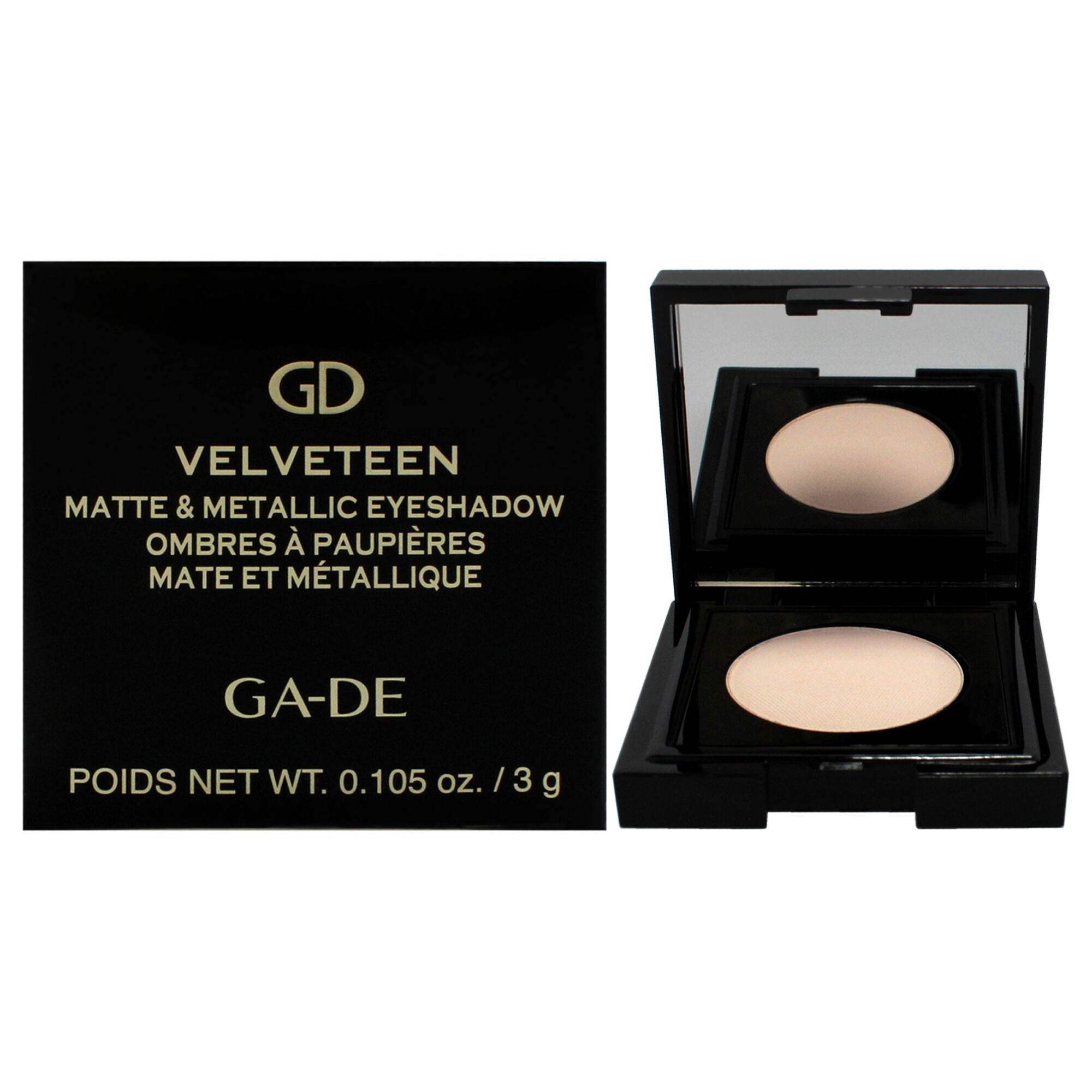 Velveteen Matte and Metallic Eyeshadow - 235 Fresh Nude by GA-DE for Women - 0.105 oz Eye Shadow, See Description, hi-res image number 0