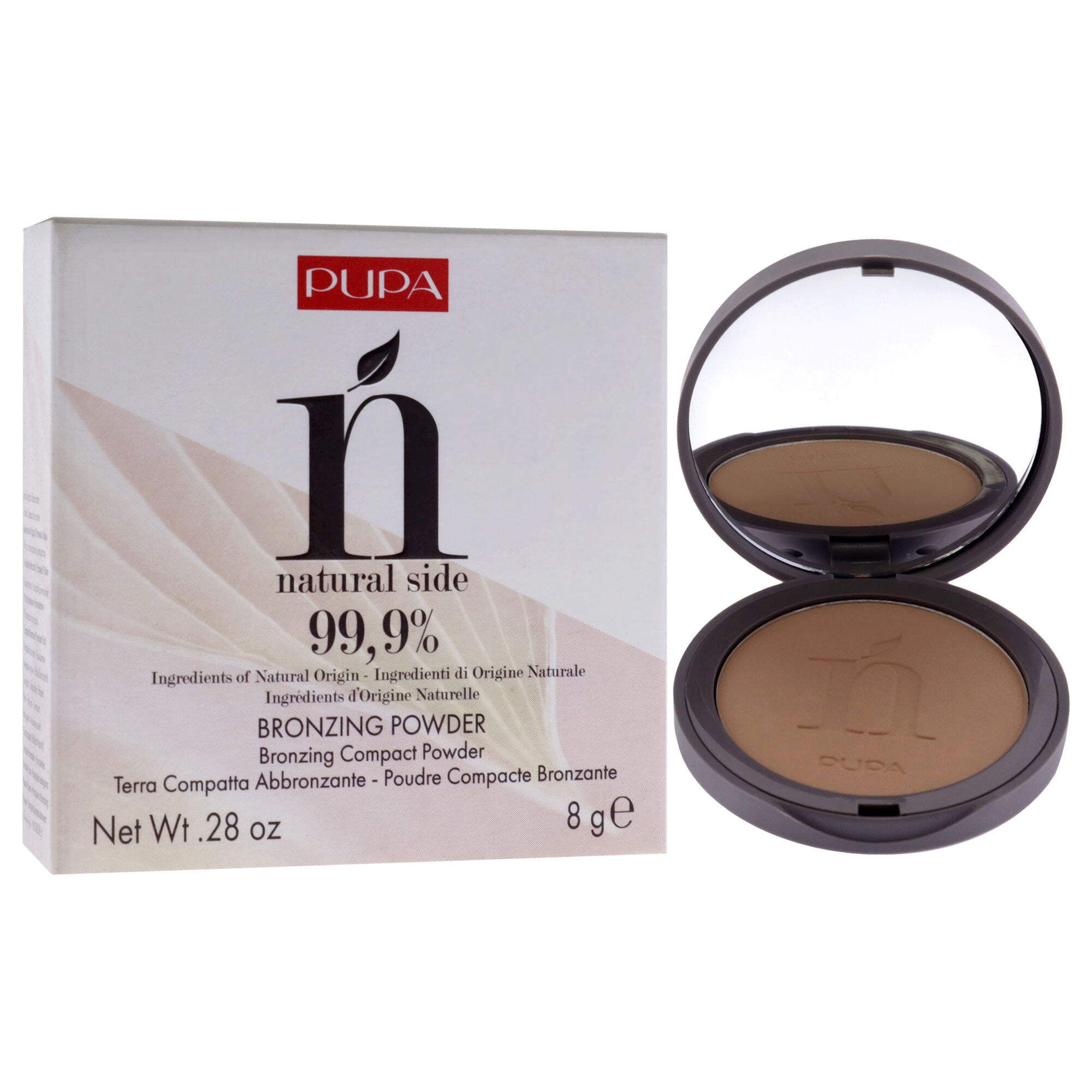 Natural Side Bronzing Powder - 001 Light Bronze by Pupa Milano for Women - 0.28 oz Powder, , alternate image number 6