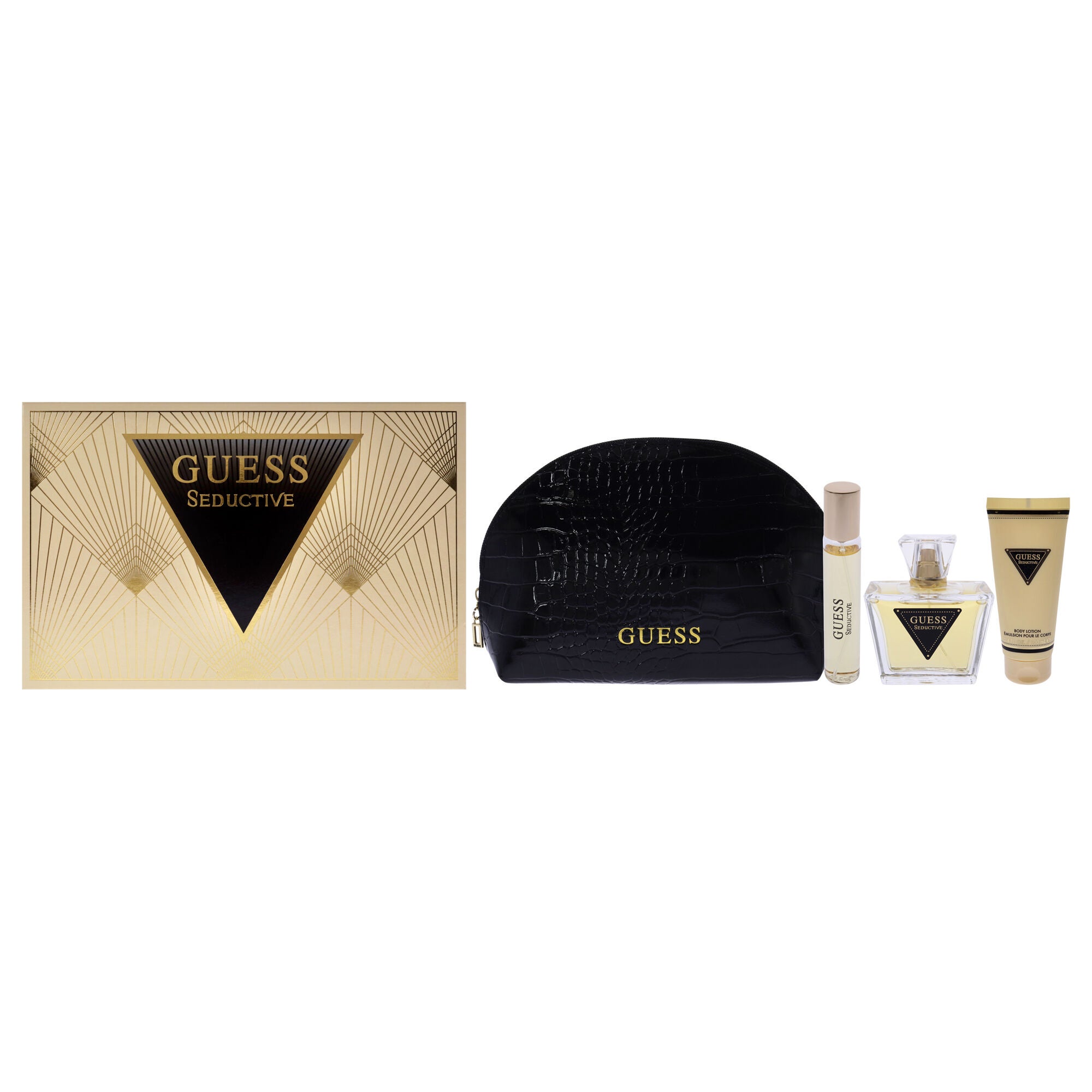 Guess Seductive by Guess for Women - 4 Pc Gift Set 2.5oz EDT Spray, 0.5oz EDT Spray, 3.4oz Body Lotion, Pouch, , alternate image number 5